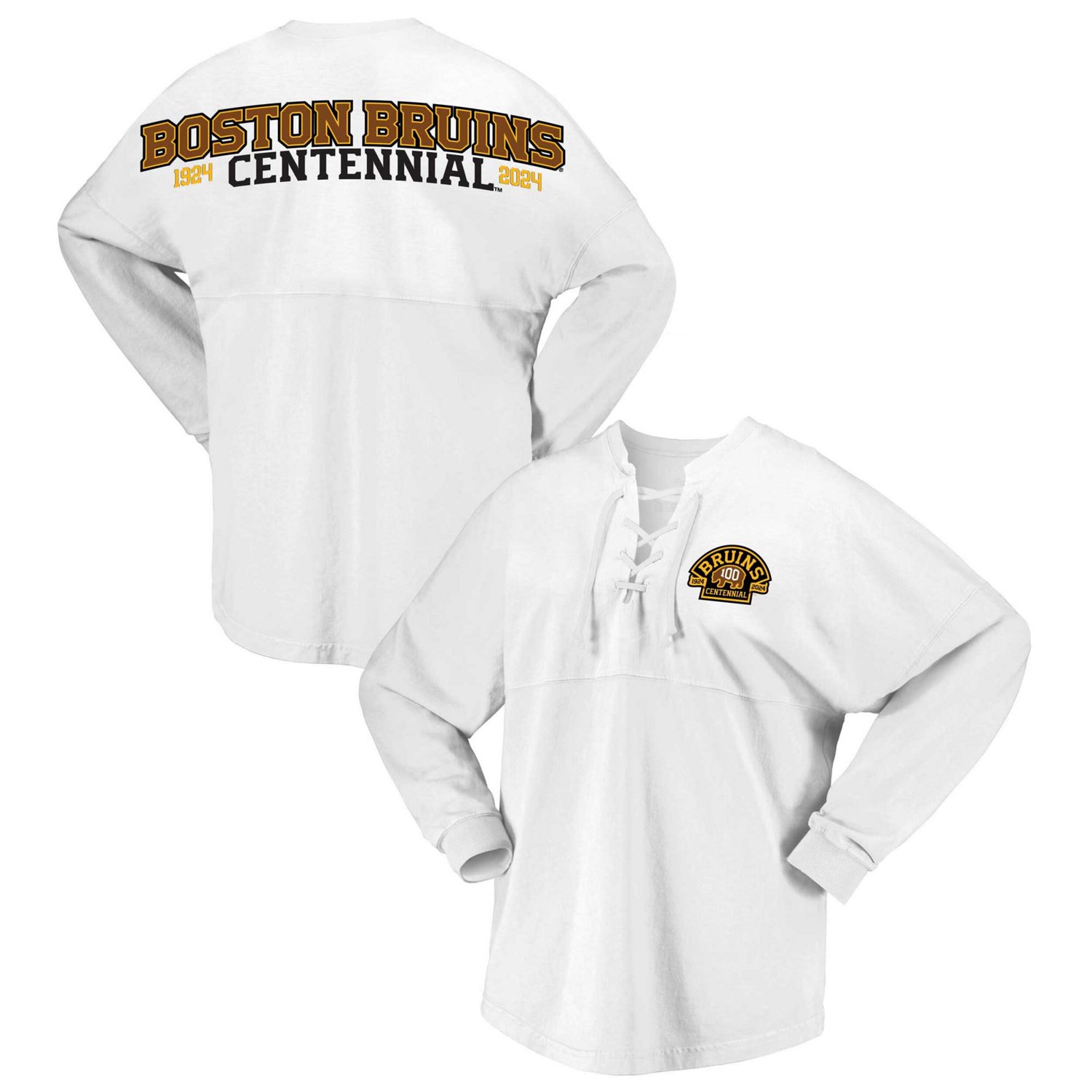 Fanatics Boston Bruins 100th Anniversary Spirit Jersey T-Shirt