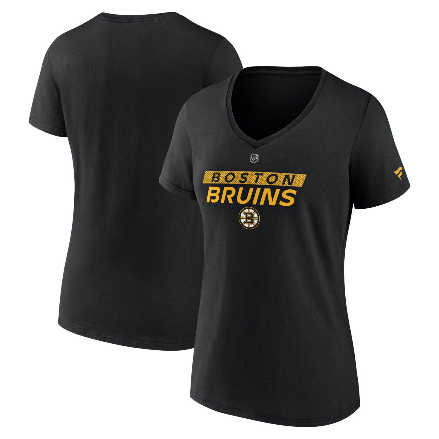 Fanatics Boston Bruins Authentic Pro Core Primary V-Neck T-Shirt - view number 1