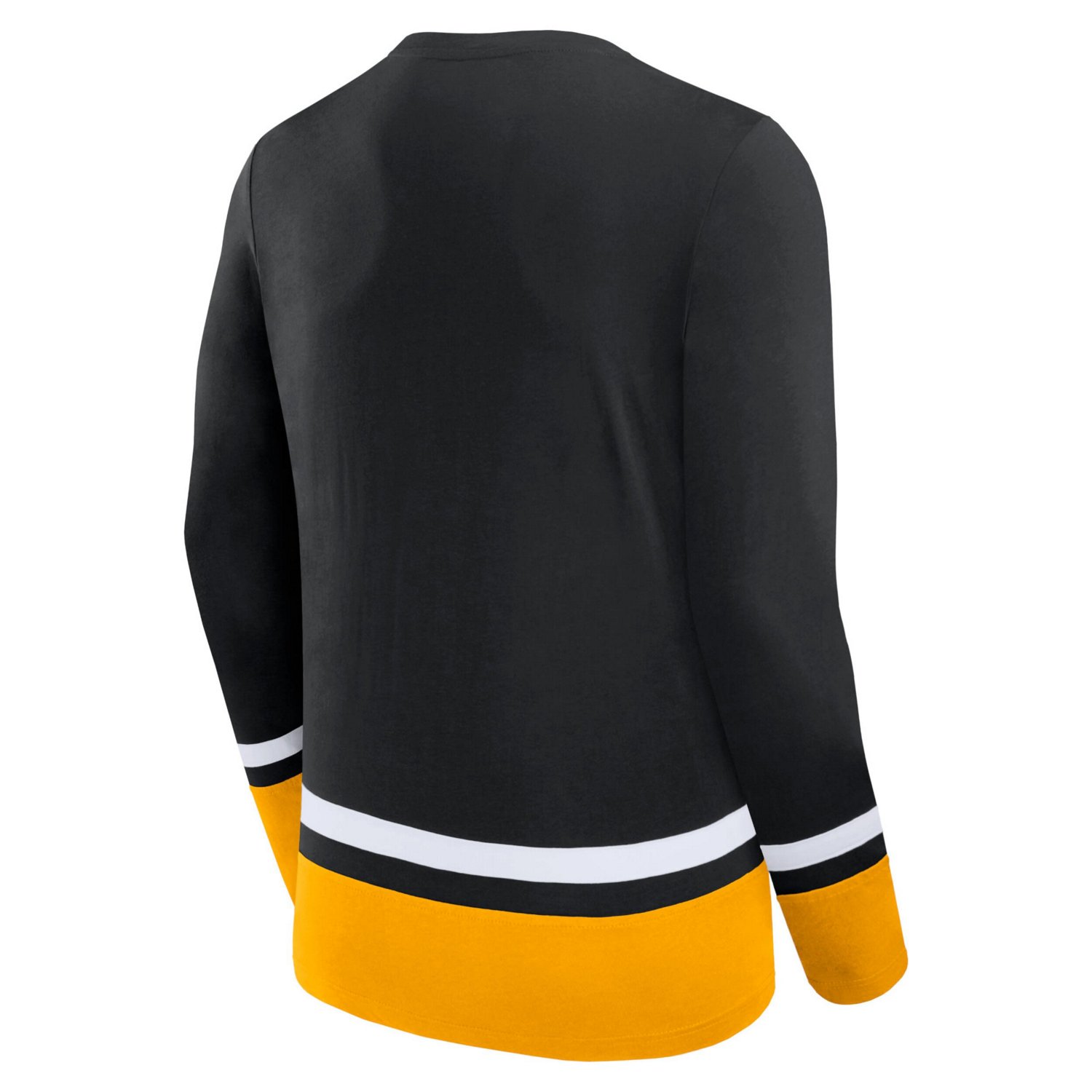 Fanatics Boston Bruins Back Pass Lace-Up Long Sleeve T-Shirt                                                                     - view number 3