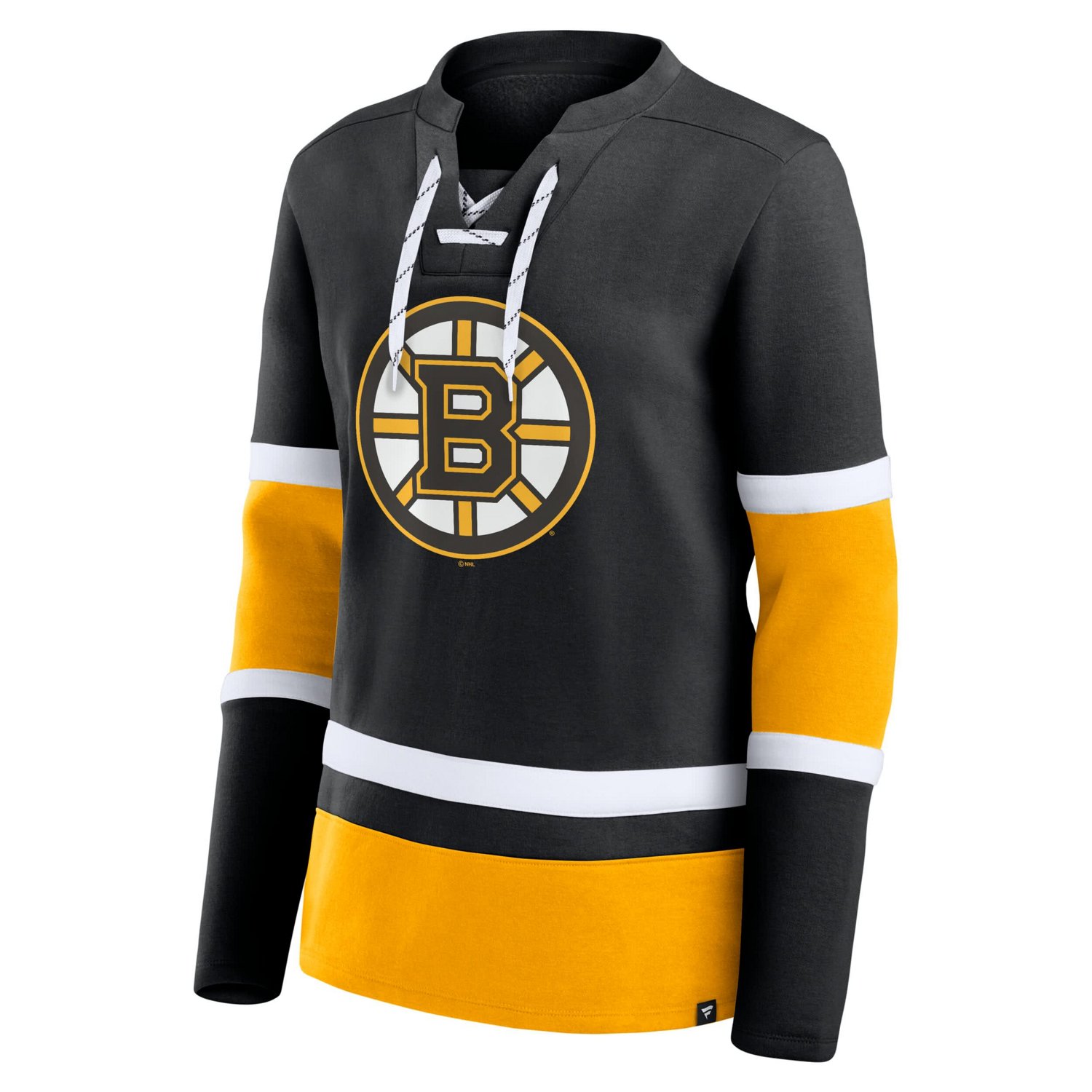 Fanatics Boston Bruins Prime Time Lace-Up Long Sleeve T-Shirt - view number 2