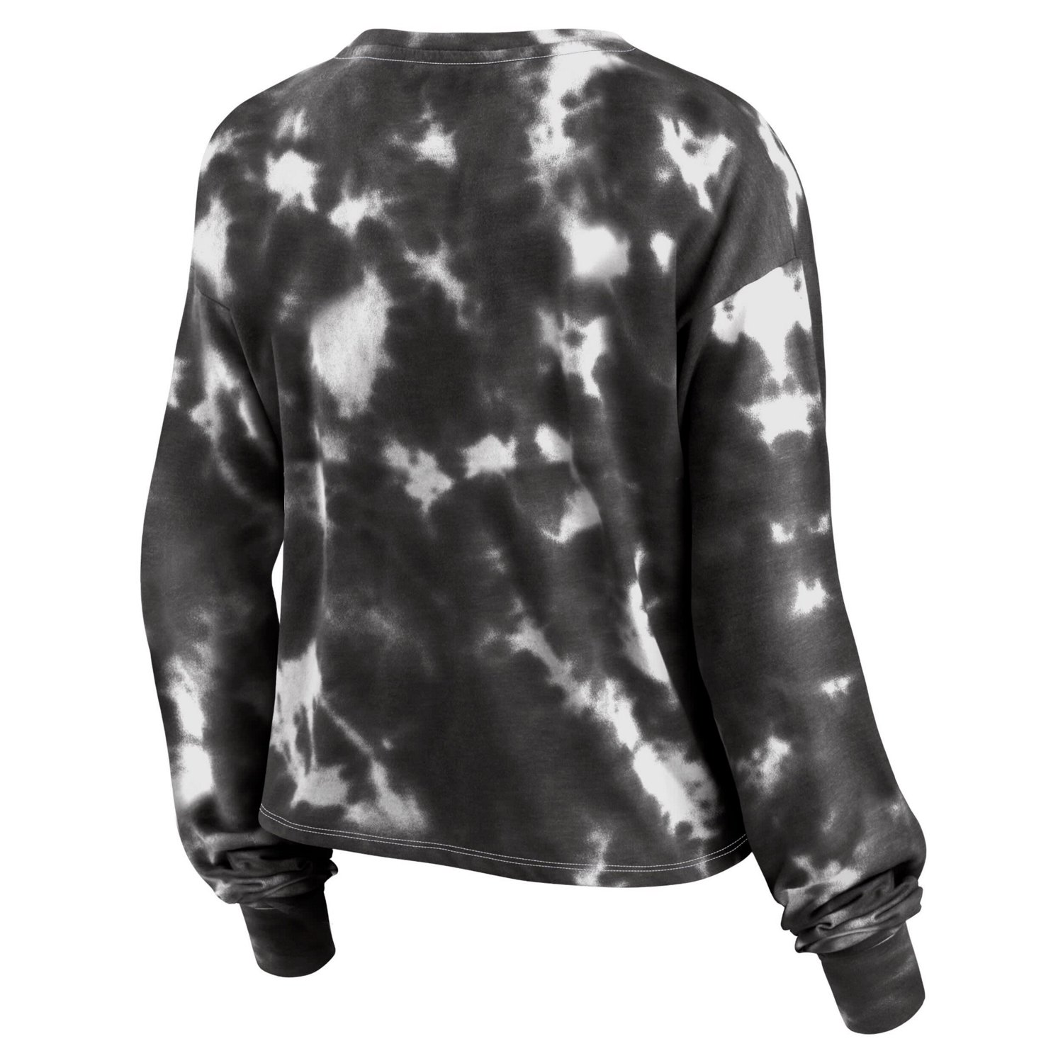 Fanatics Branded /Black San Francisco Giants Tie-Dye V-Neck Pullover Cropped Tee - view number 3