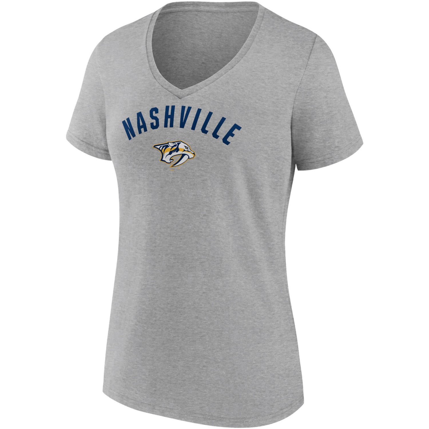 Fanatics Branded /Heathered Gray Nashville Predators 2-Pack V-Neck T-Shirt Set                                                   - view number 4