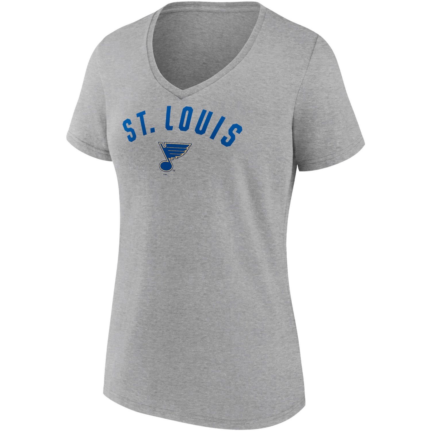 Fanatics Branded /Heathered Gray St Louis s Parent 2-Pack V-Neck T-Shirt Set                                                     - view number 4