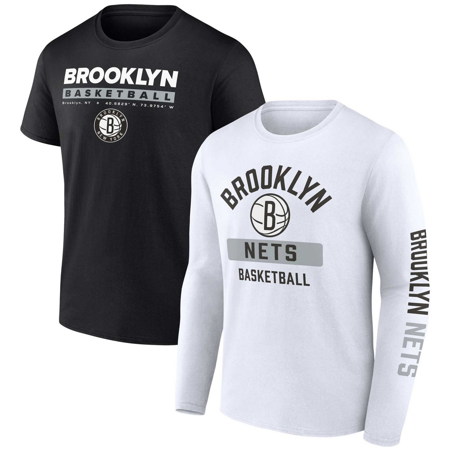 Fanatics Branded /White Brooklyn Nets Two-Pack Just Net Combo Set