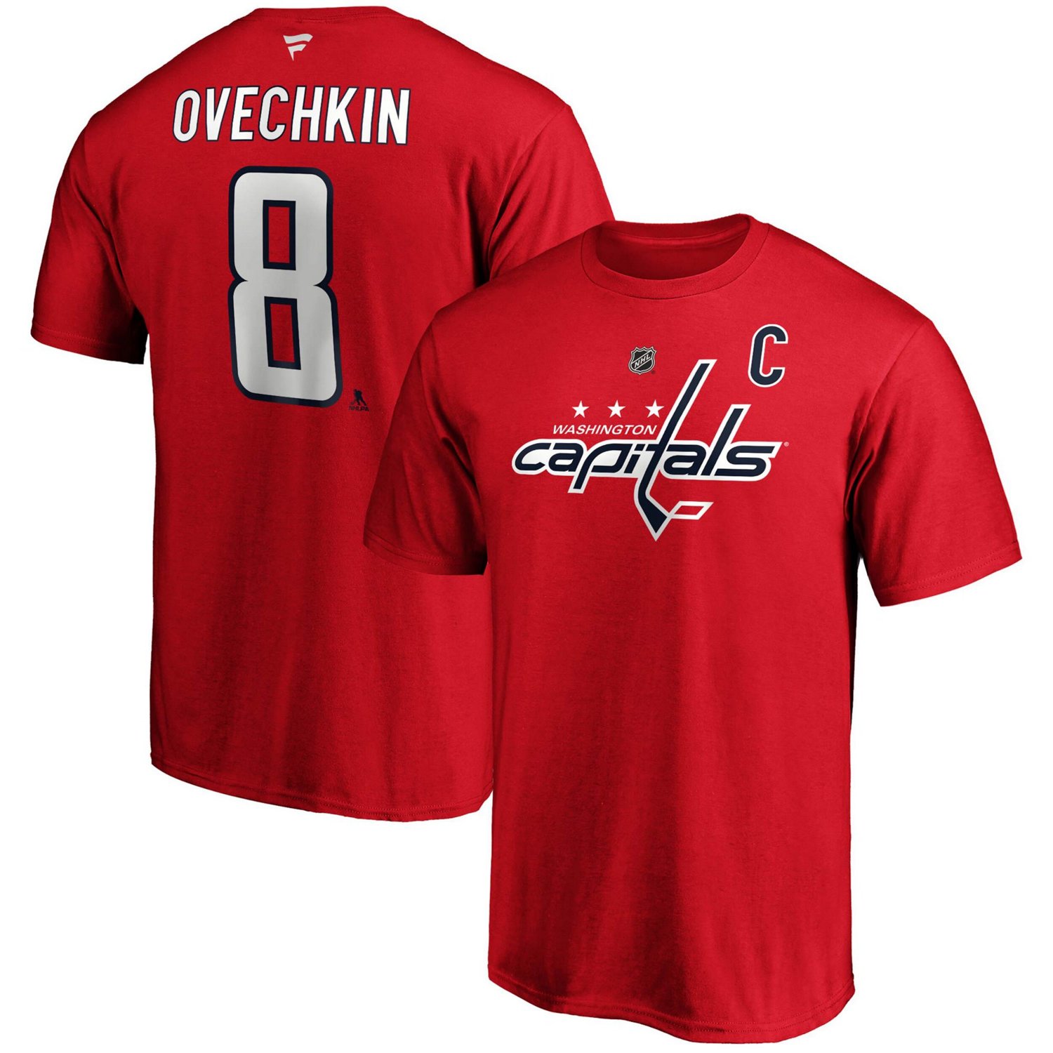 Fanatics Branded Alexander Ovechkin Washington Capitals Big  Tall Captain Patch Name  Number T-Shirt