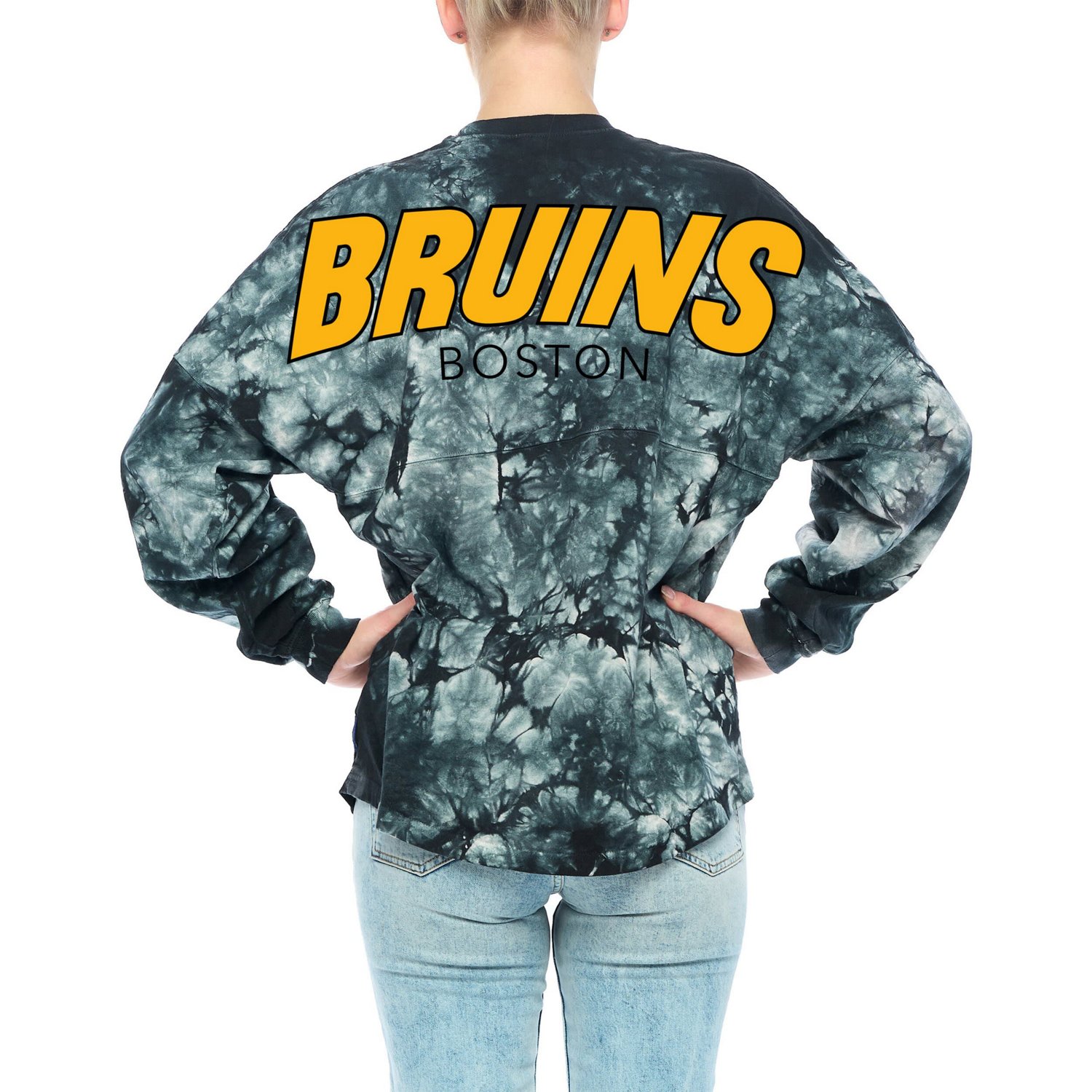 Fanatics Branded Boston Bruins Crystal-Dye Long Sleeve T-Shirt                                                                   - view number 2