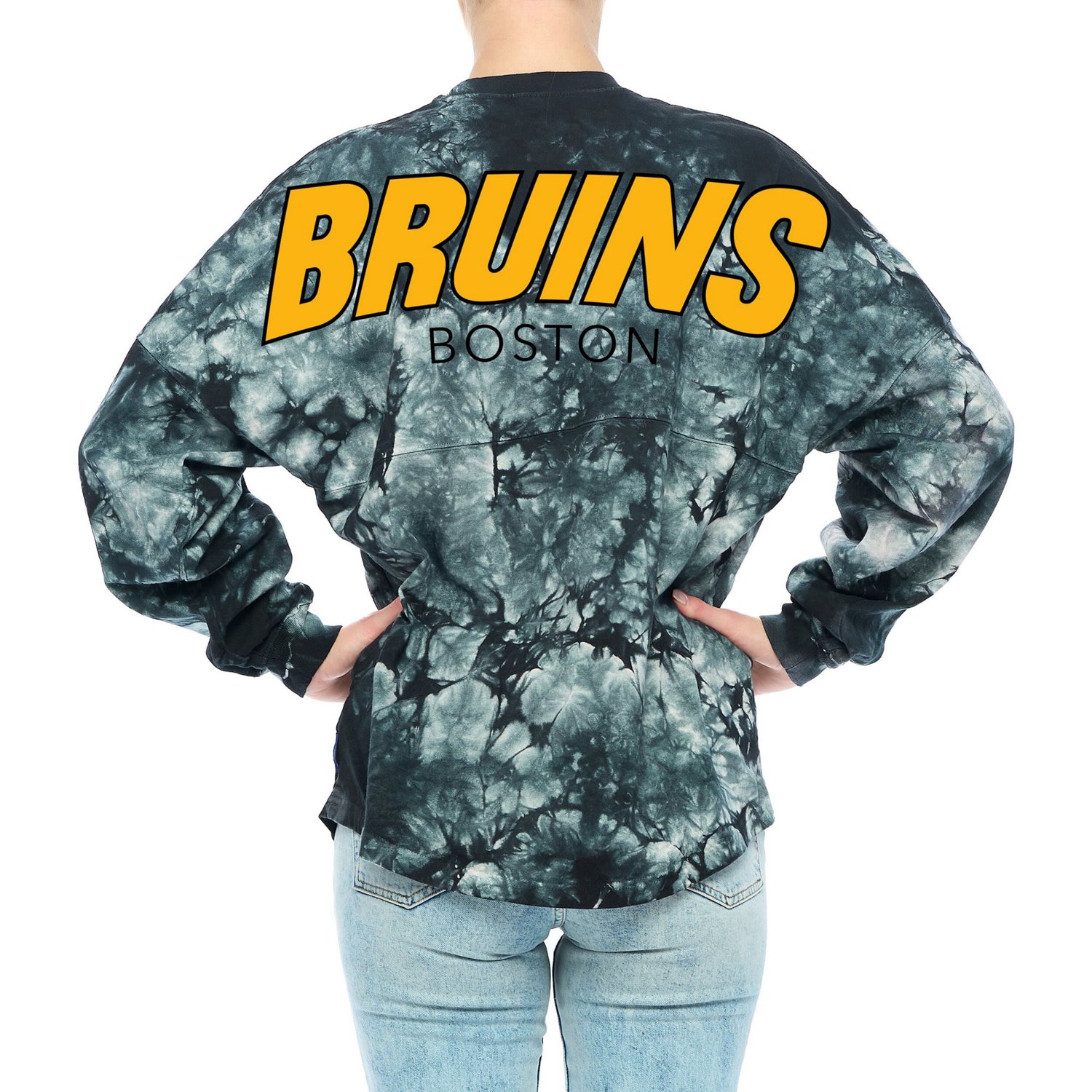 Fanatics Branded Boston Bruins Crystal-Dye Long Sleeve T-Shirt                                                                   - view number 4
