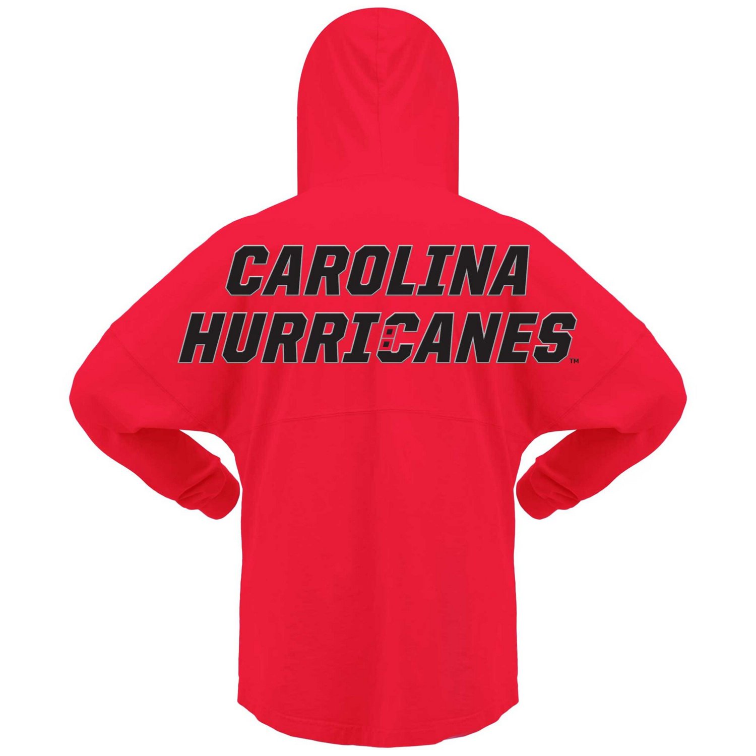 Fanatics Branded Carolina Hurricanes Jersey Lace-Up V-Neck Long Sleeve Hoodie T-Shirt                                            - view number 3