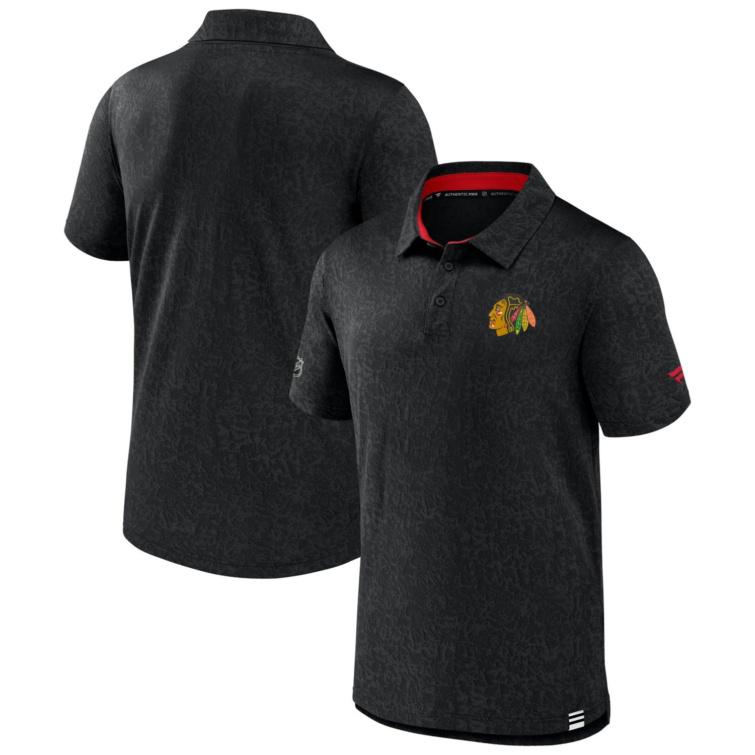 Fanatics Branded Chicago hawks Authentic Pro Jacquard Polo                                                                       - view number 1