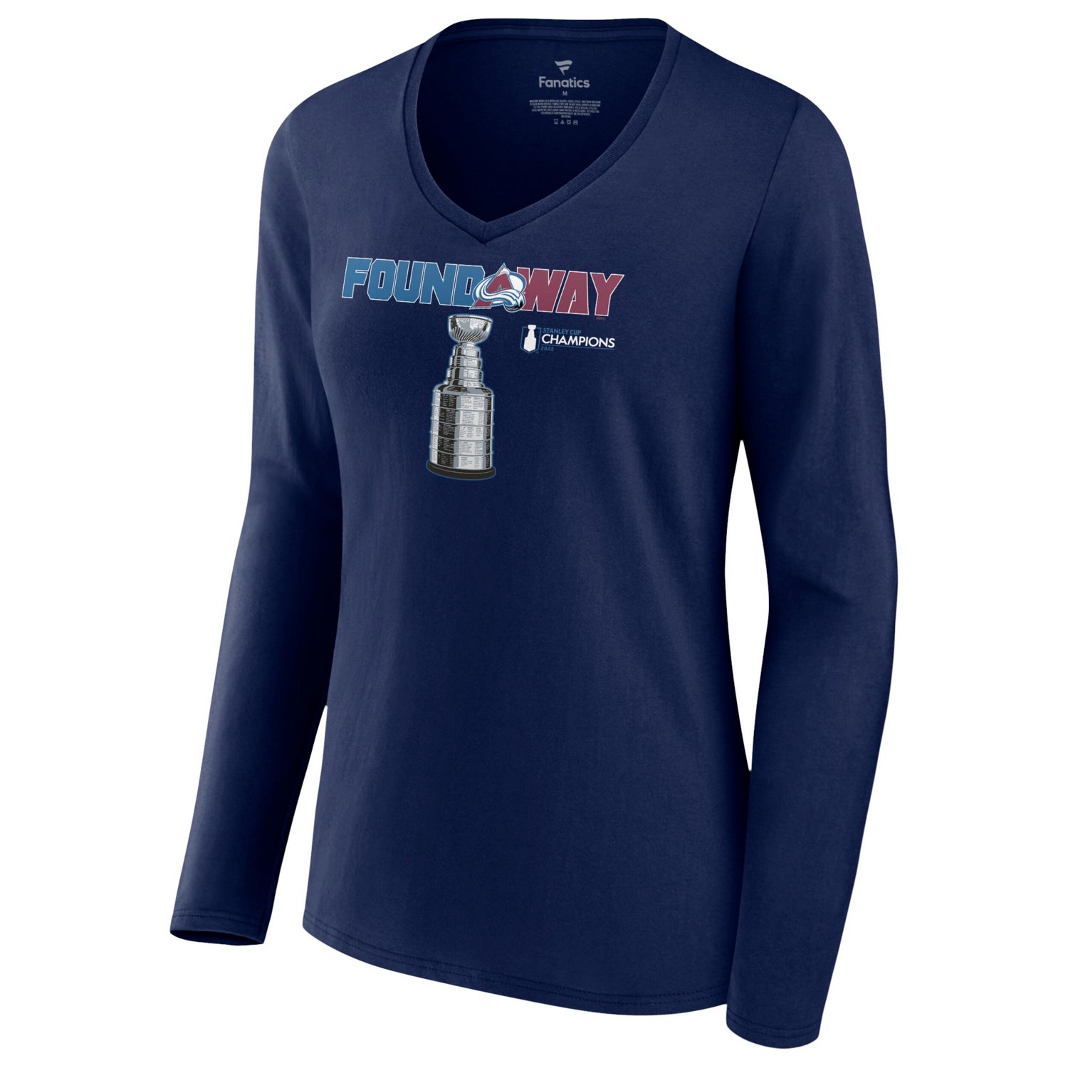 Fanatics Branded Colorado Avalanche 2022 Stanley Cup Champions Celebration V-Neck Long Sleeve T-Shirt                            - view number 2