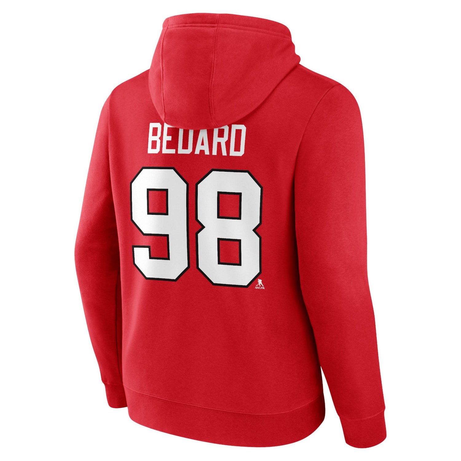 Fanatics Branded Connor Bedard Chicago hawks Authentic Stack Name  Number Tri-Blend Pullover Hoodie                              - view number 3