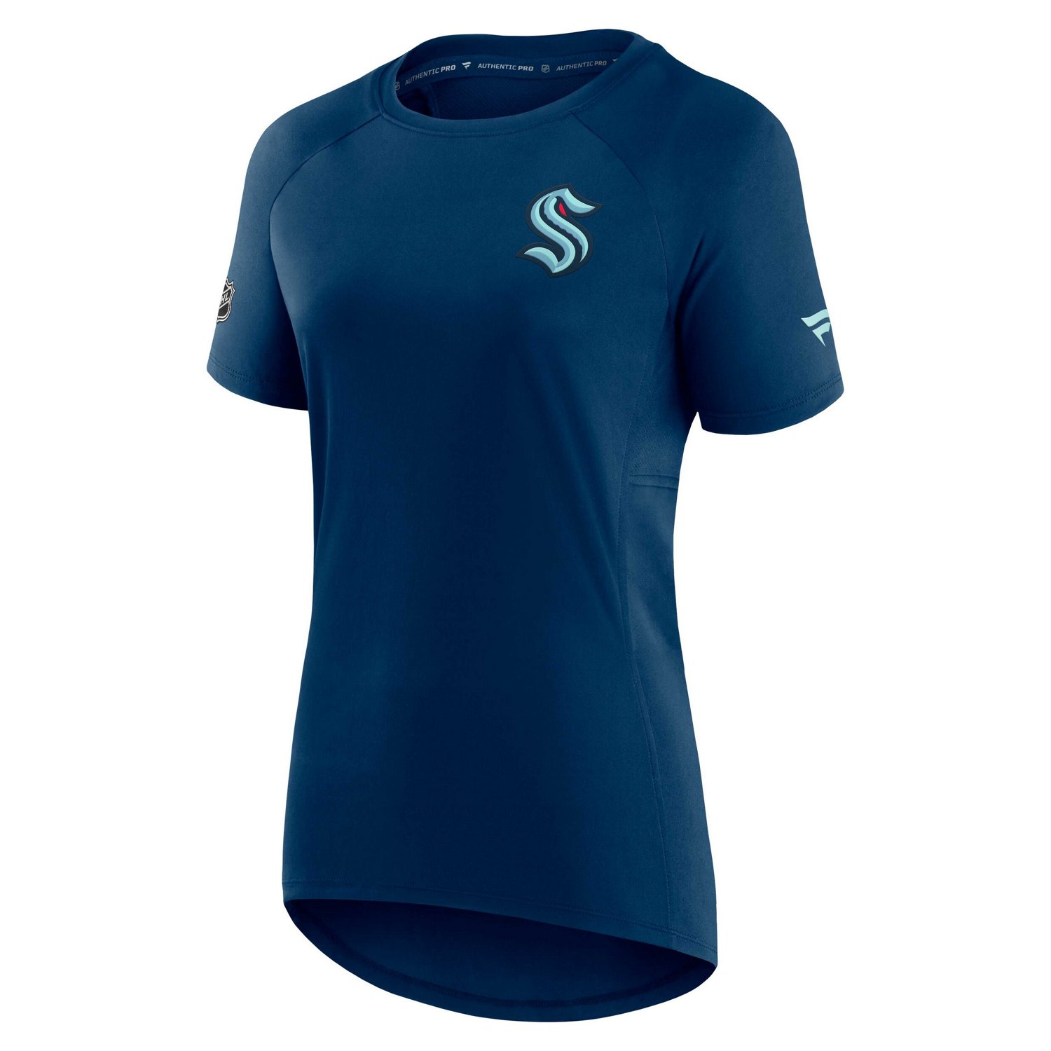 Fanatics Branded Deep Sea Seattle Kraken Authentic Pro Rink Raglan Tech T-Shirt                                                  - view number 2
