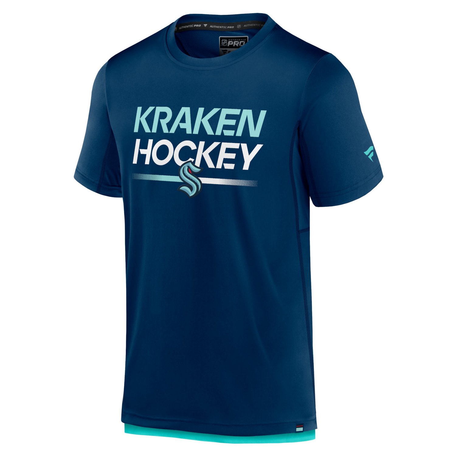 Fanatics Branded Deep Sea Seattle Kraken Authentic Pro Tech T-Shirt                                                              - view number 2