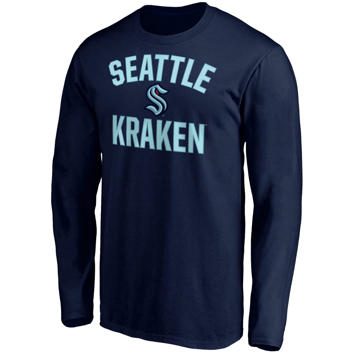 Fanatics Branded Deep Sea Seattle Kraken Big  Tall Victory Arch Long Sleeve T-Shirt                                              - view number 2