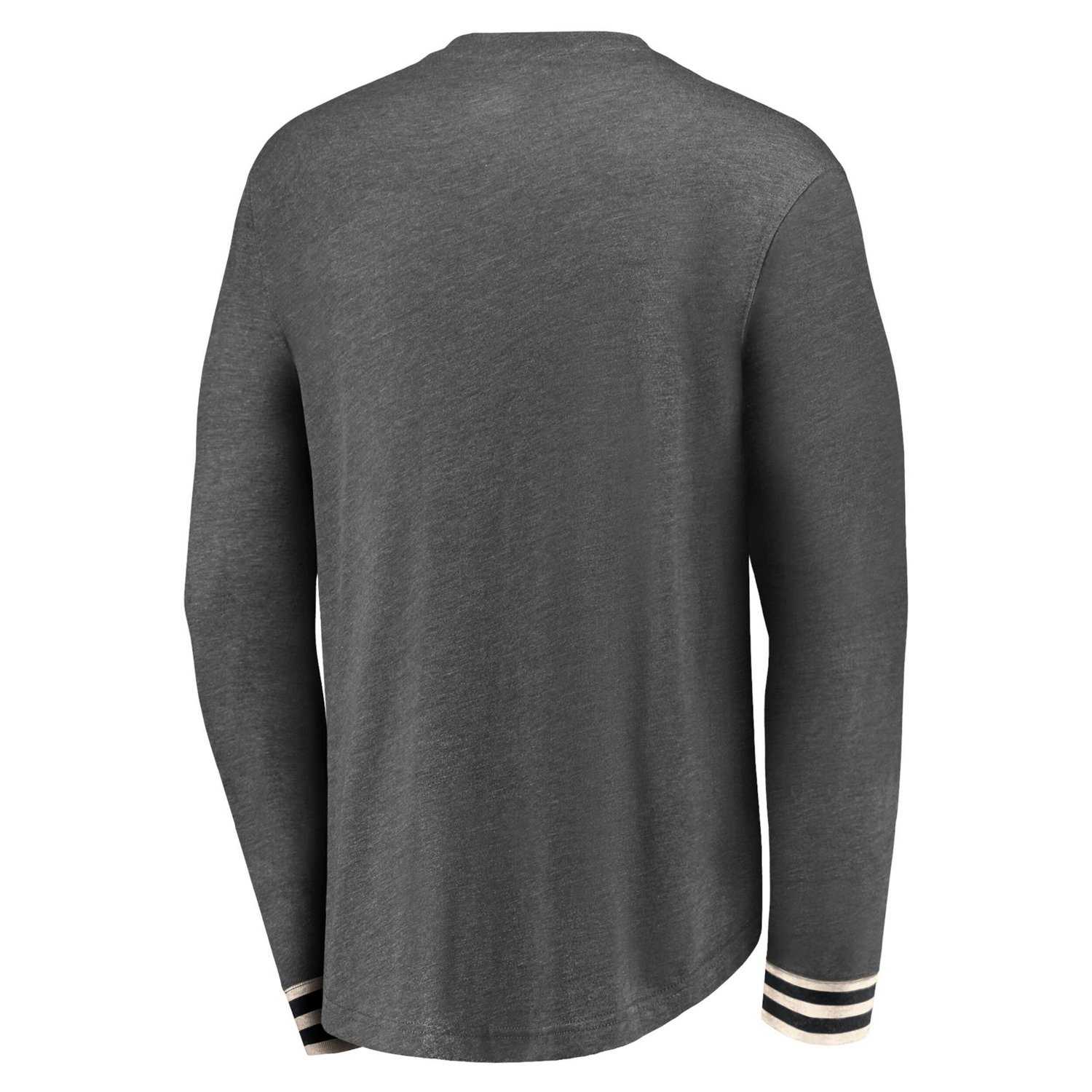Fanatics Branded Heathered Charcoal Arizona Coyotes True Classics Henley Long Sleeve T-Shirt                                     - view number 3
