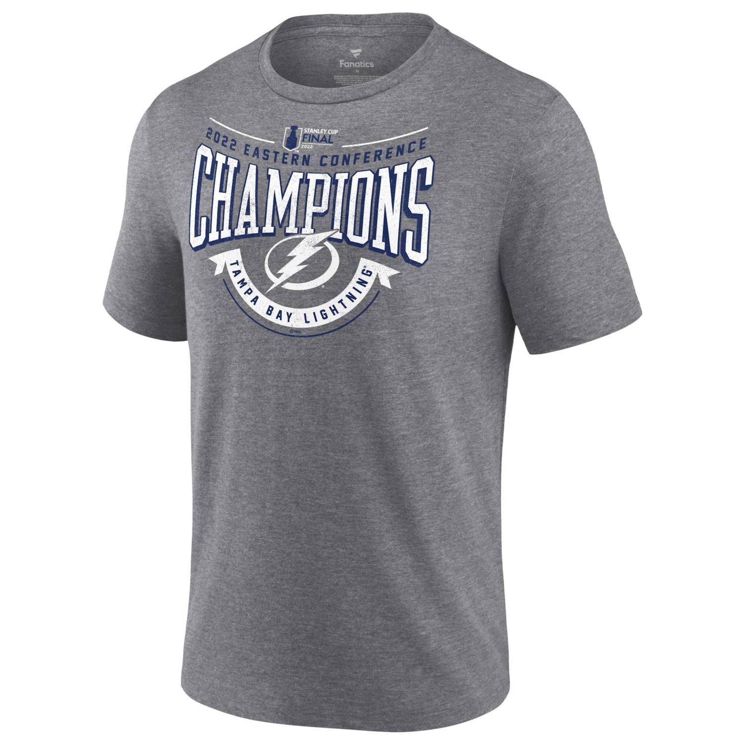 Fanatics Branded Heathered Gray Tampa Bay Lightning 2022 Eastern Conference Champions Go Ahead Goal Tri-Blend T-Shirt            - view number 2