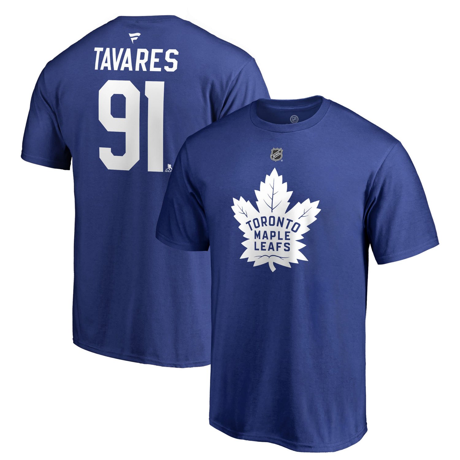 Fanatics Branded John Tavares Toronto Maple Leafs Authentic Stack Name  Number T-Shirt - view number 1