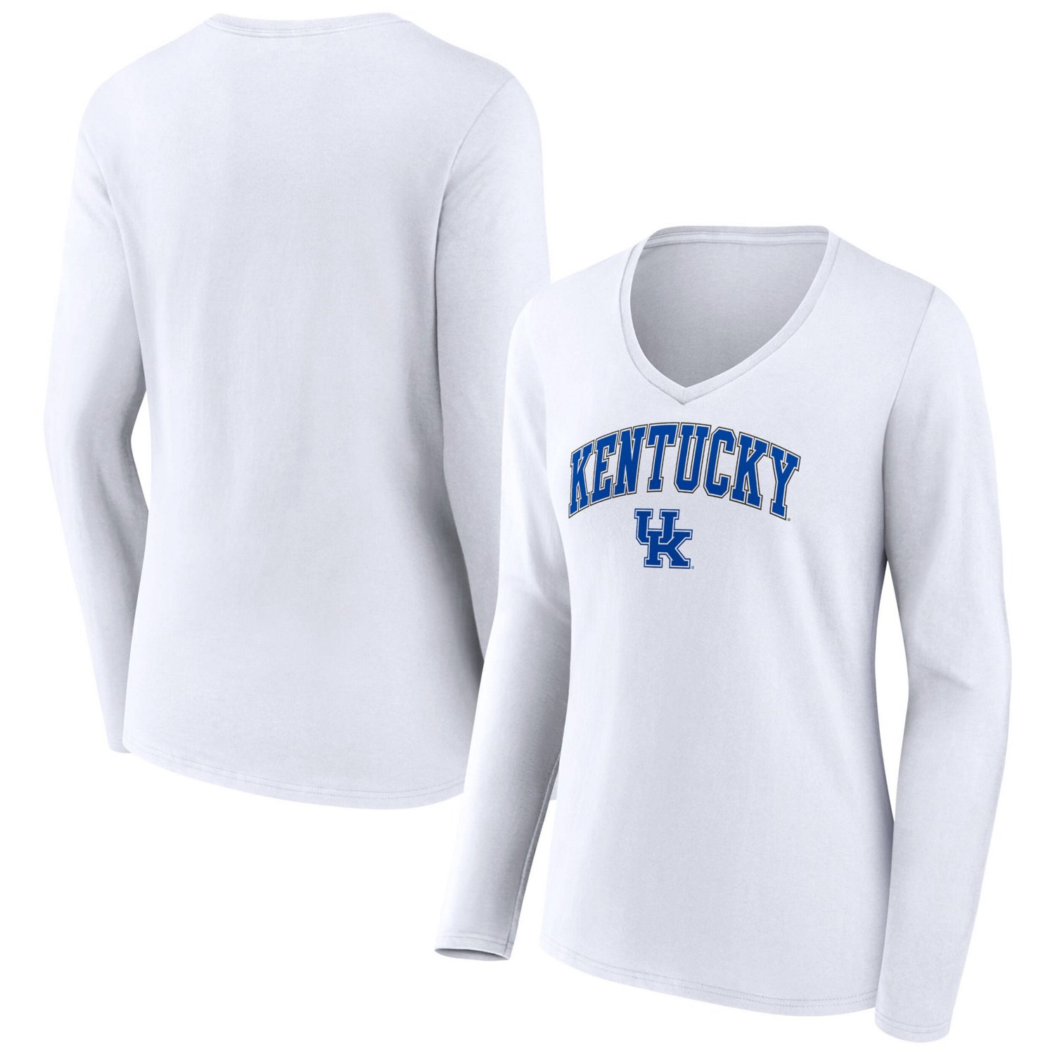 Fanatics Women's Branded Light Blue Kansas City Royals Core Official Logo  V-Neck T-shirt