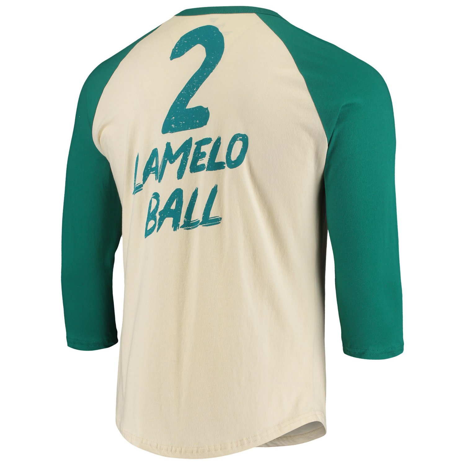 Fanatics Branded LaMelo Ball Charlotte Hornets NBA 3/4-Sleeve Raglan T-Shirt - view number 3