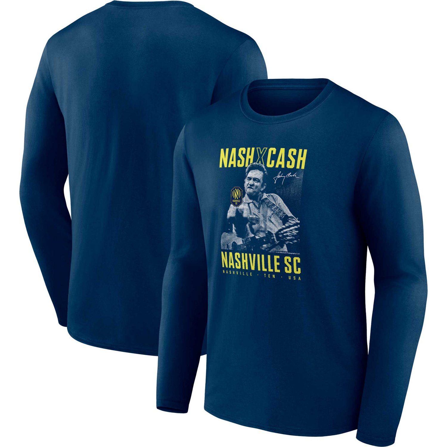 Fanatics Branded Nashville SC Johnny Cash Finger Long Sleeve T-Shirt