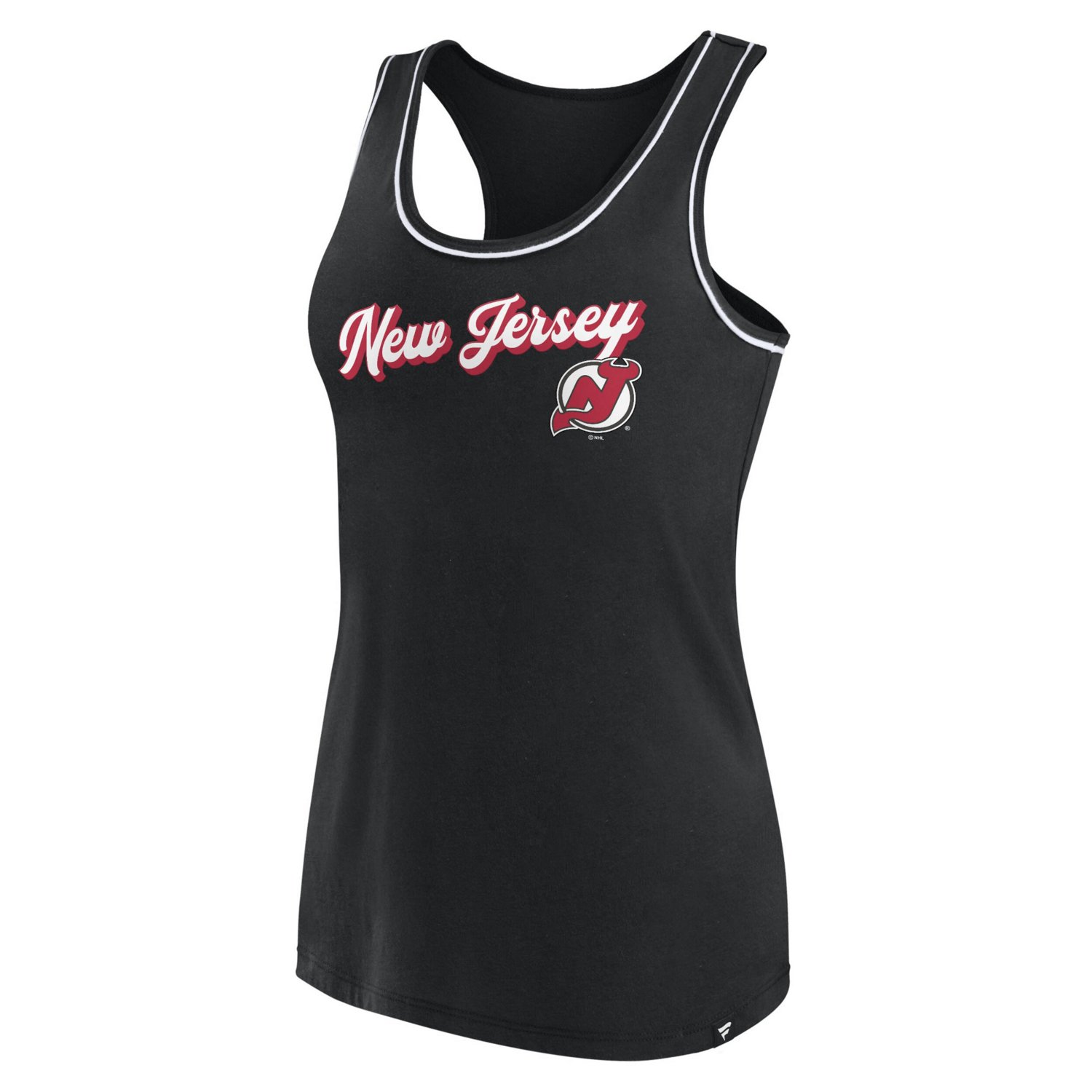 Fanatics Branded New Jersey Devils Wordmark Logo Racerback Scoop Neck Tank Top                                                   - view number 2