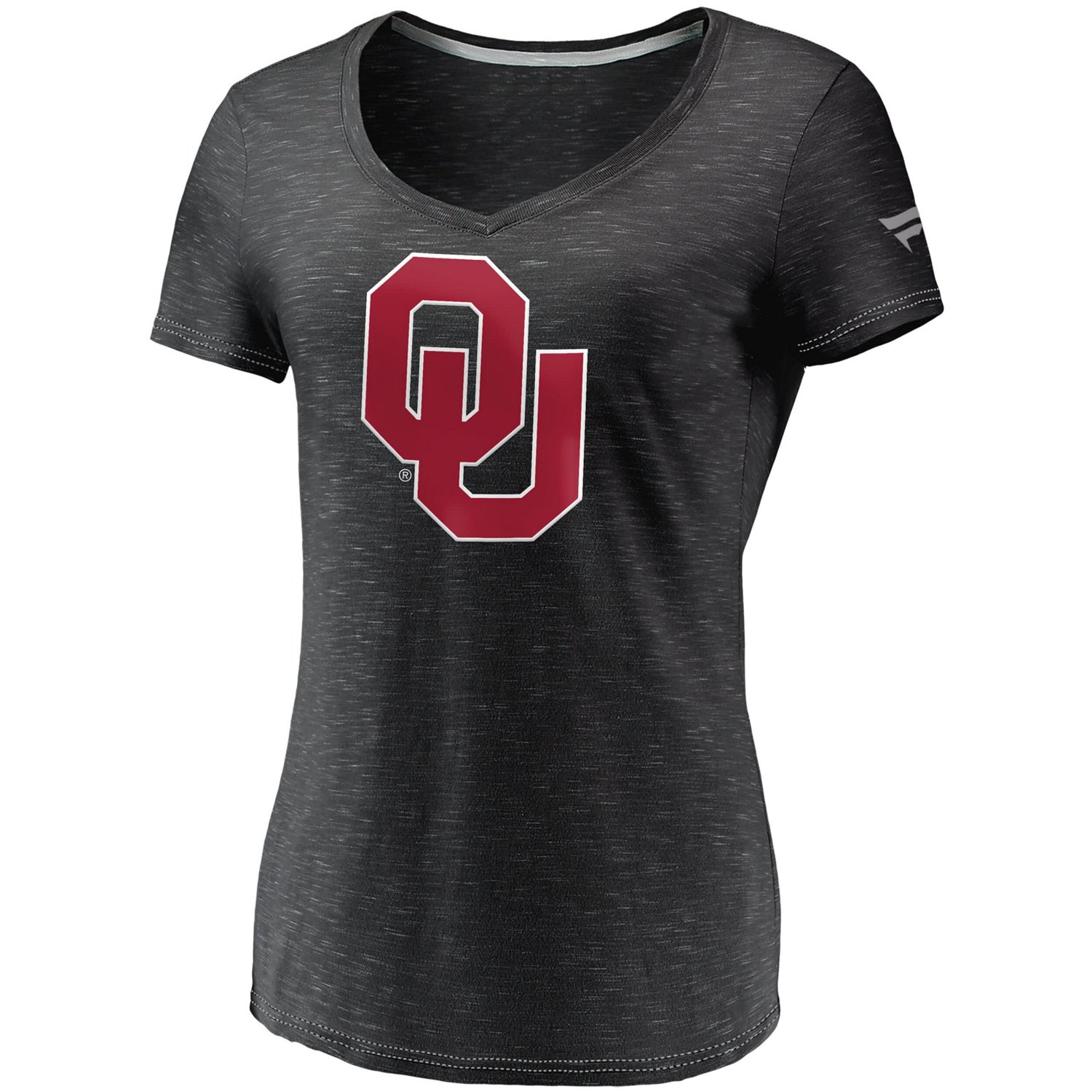 Fanatics Branded Oklahoma Sooners Primary Logo Space-Dye V-Neck T-Shirt - view number 2