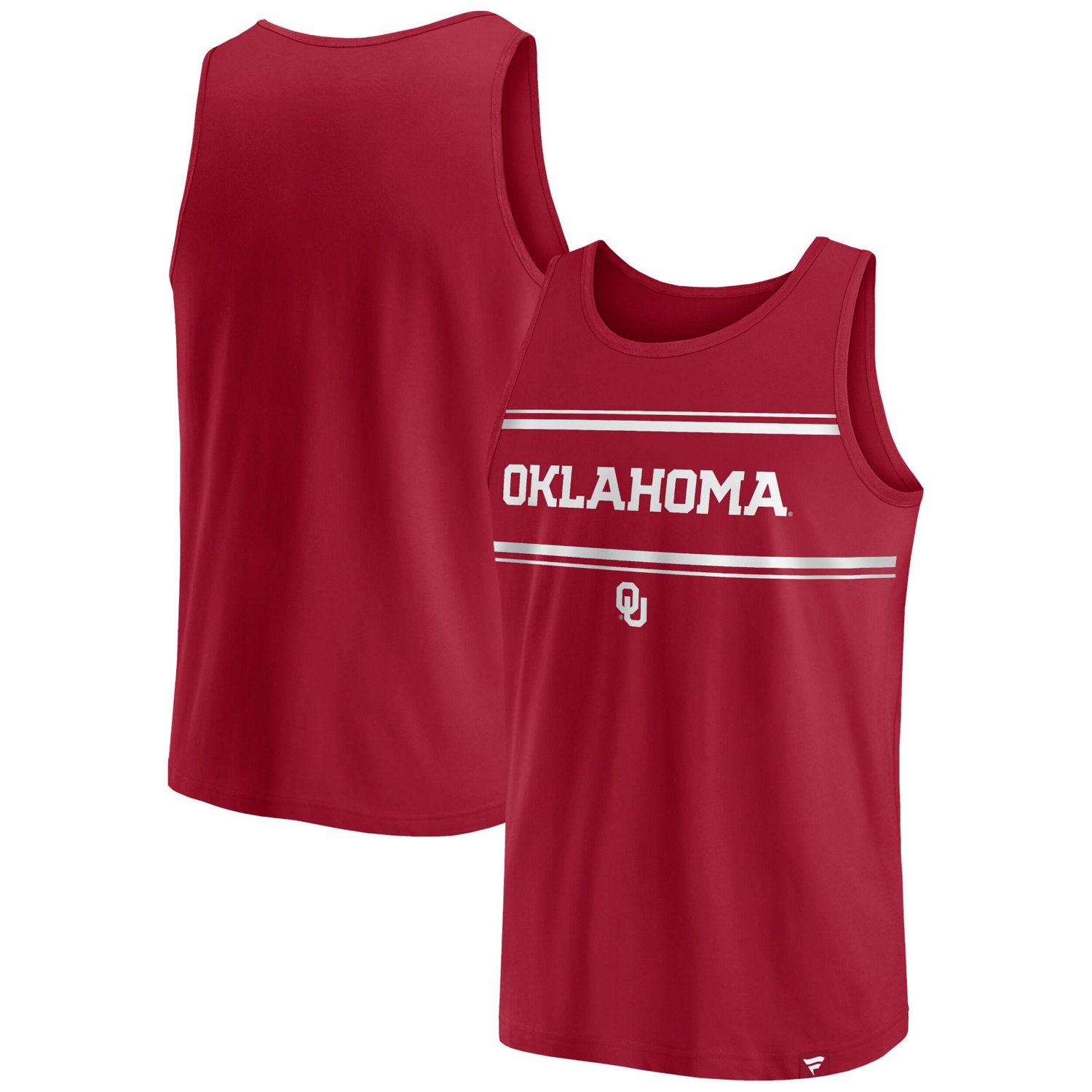 Fanatics Branded Oklahoma Sooners Stripe Block Tank Top