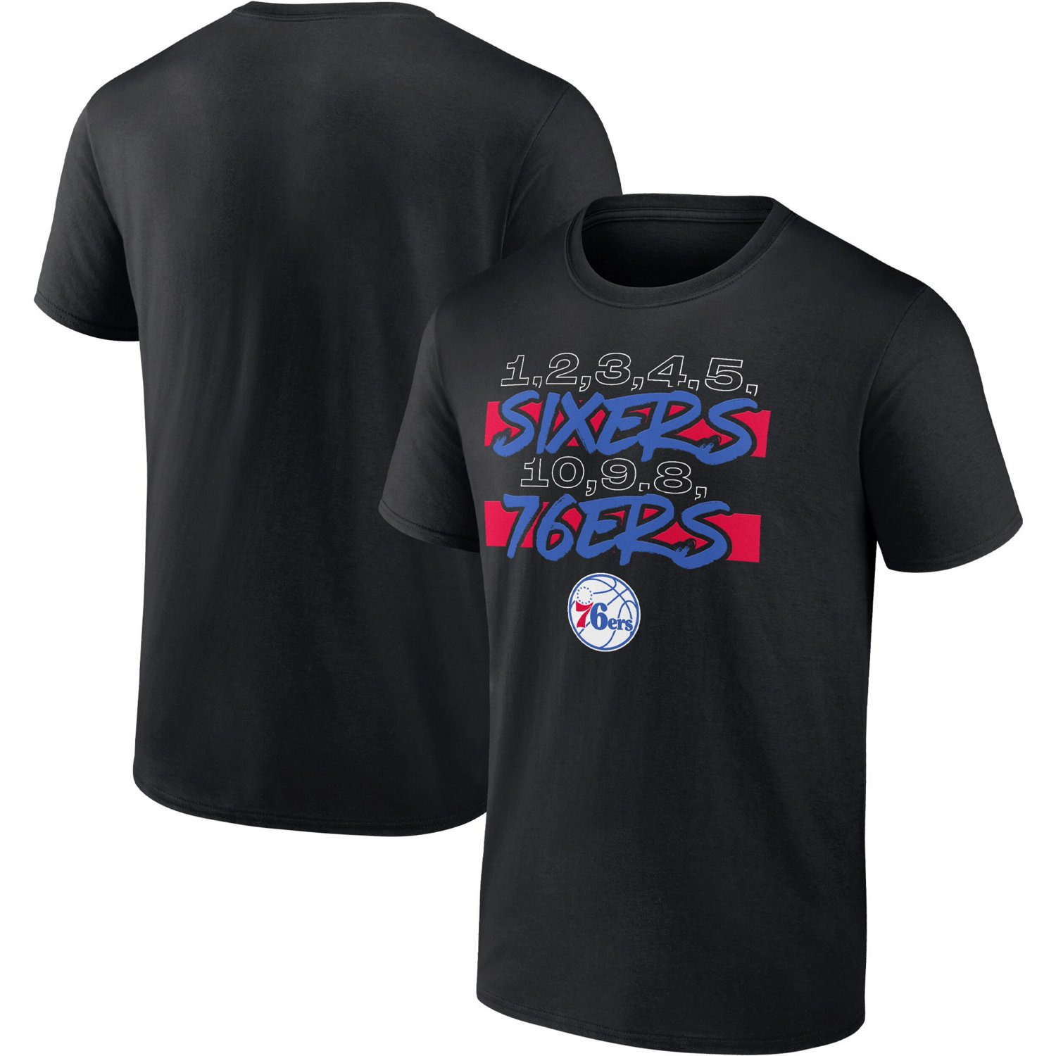 Fanatics Branded Philadelphia 76ers Count Hometown Collection T-Shirt                                                            - view number 1
