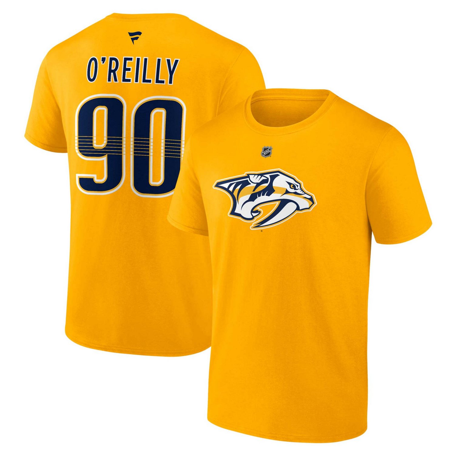 Fanatics Branded Ryan O'Reilly Nashville Predators Authentic Stack Name  Number T-Shirt