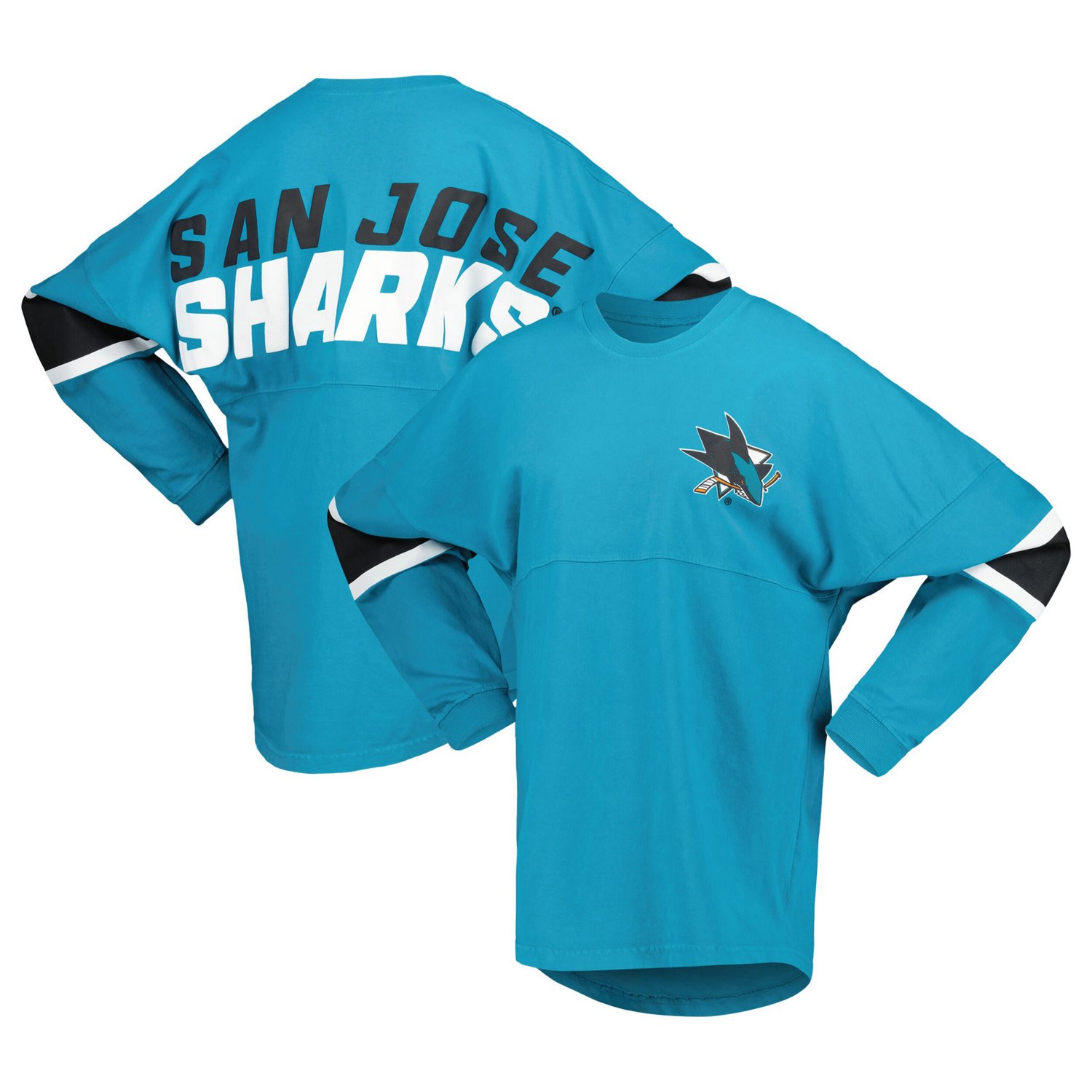Fanatics Branded San Jose Sharks Jersey Long Sleeve T-Shirt
