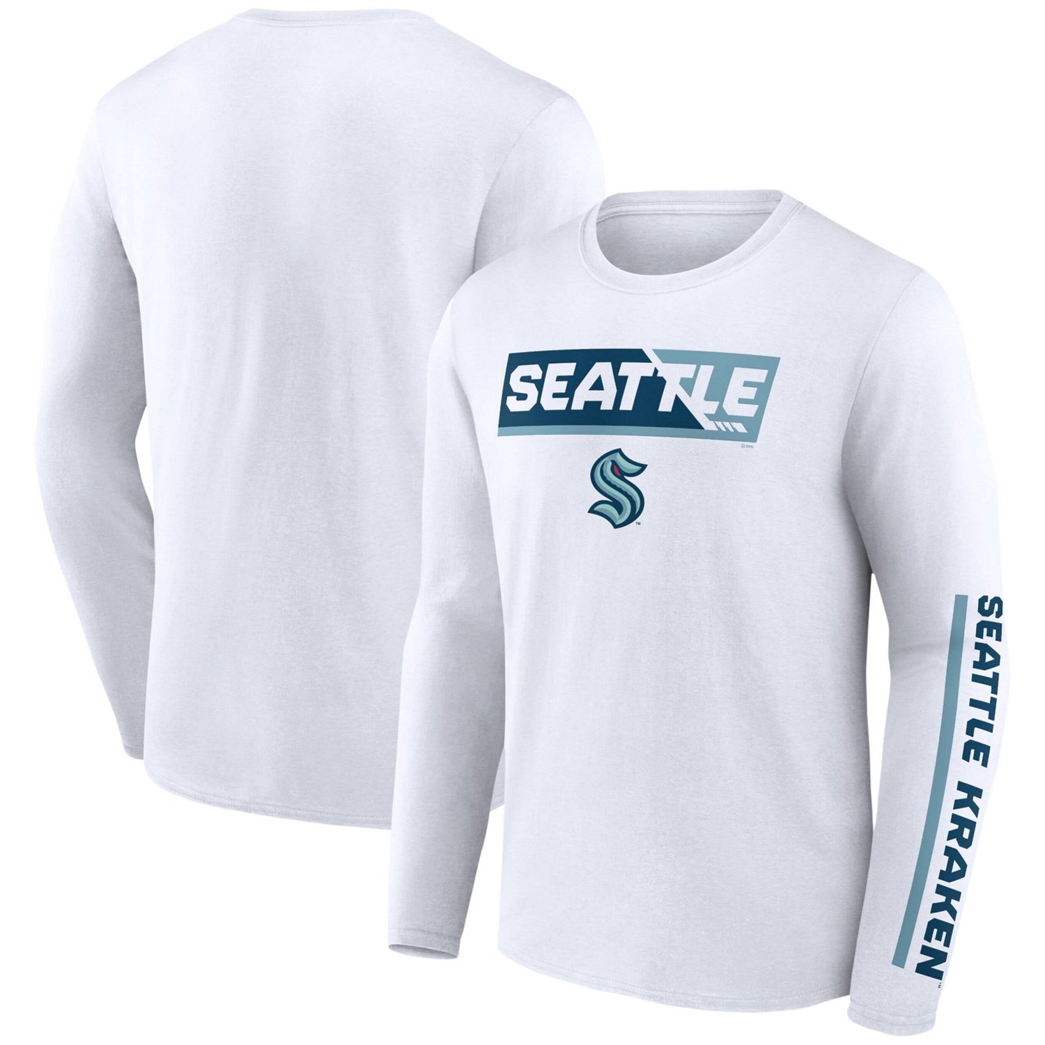 Fanatics Branded Seattle Kraken Breakaway Combo Long Sleeve T-Shirt