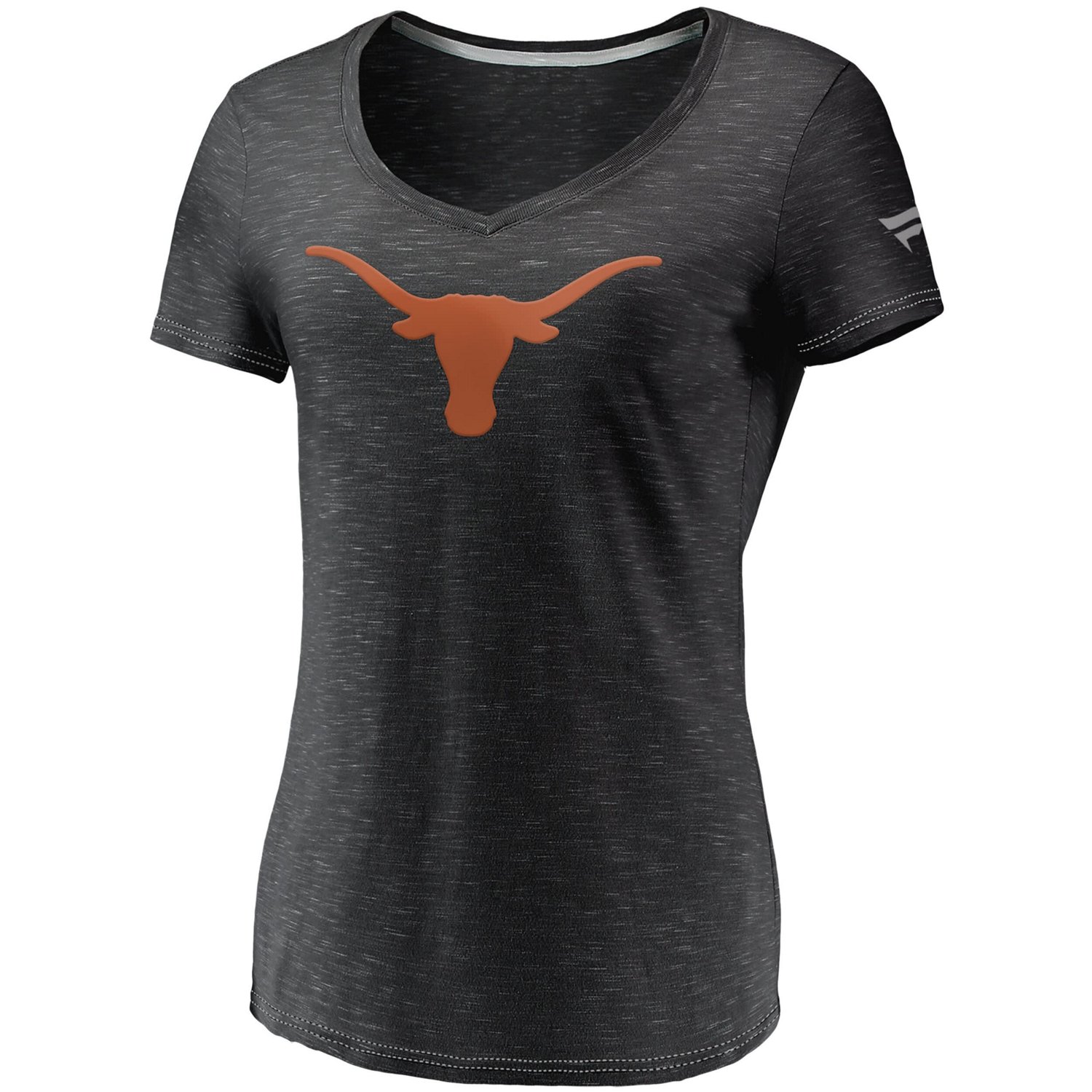 Fanatics Branded Texas Longhorns Primary Logo Space-Dye V-Neck T-Shirt                                                           - view number 2
