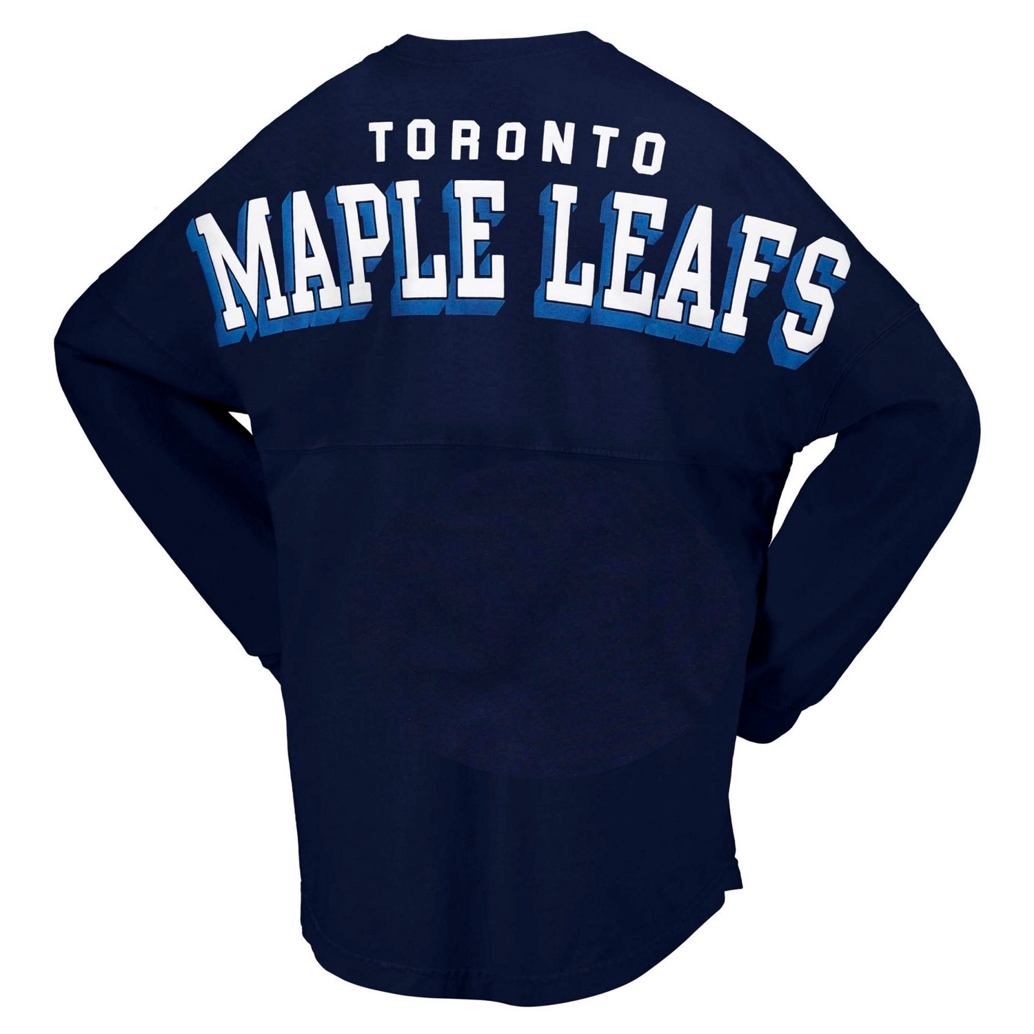 Fanatics Branded Toronto Maple Leafs Spirit Lace-Up V-Neck Long Sleeve Jersey T-Shirt                                            - view number 3