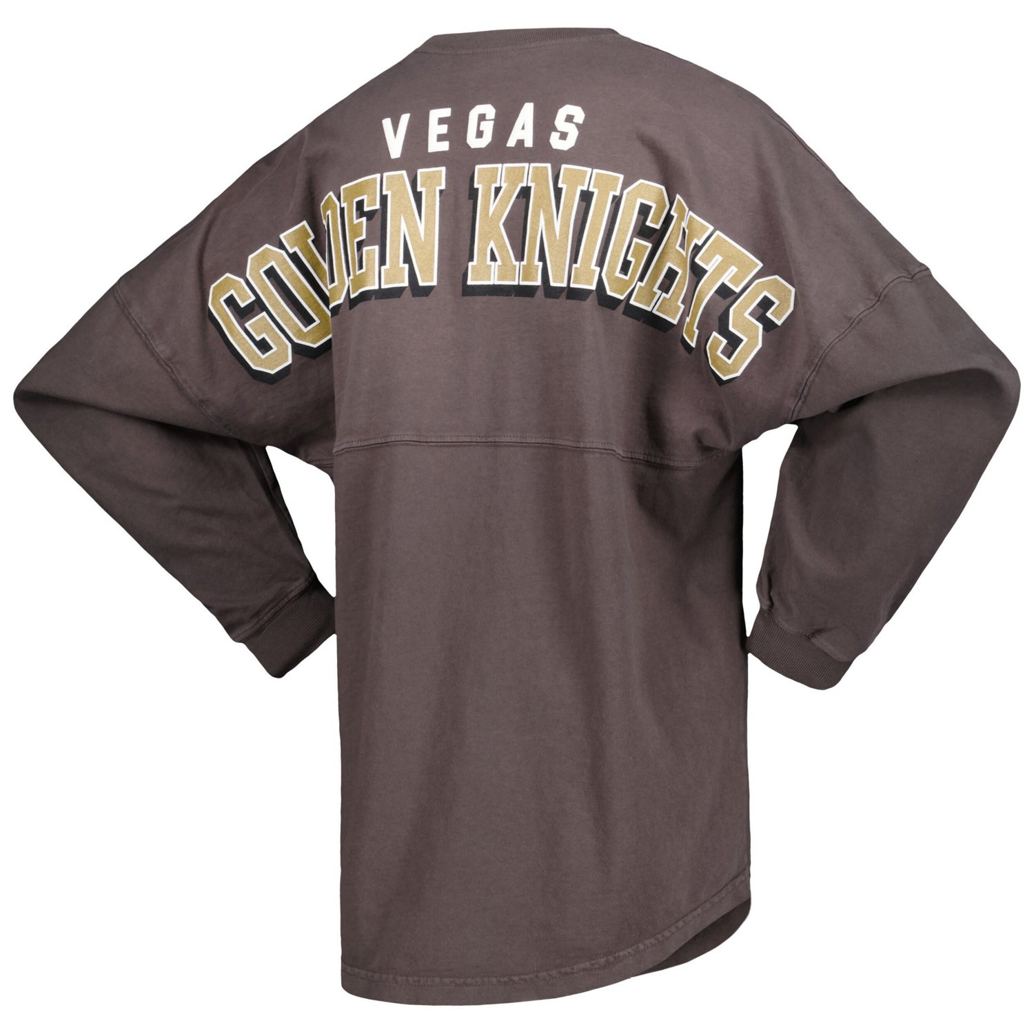 Fanatics Branded Vegas Golden Knights Spirit Lace-Up V-Neck Long Sleeve Jersey T-Shirt                                           - view number 3
