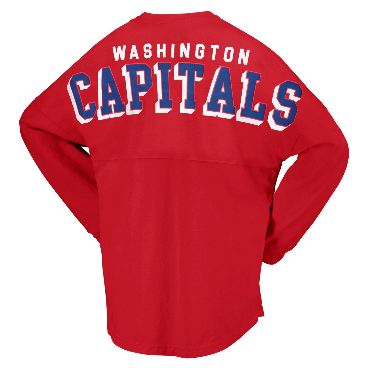 Fanatics Branded Washington Capitals Spirit Lace-Up V-Neck Long Sleeve Jersey T-Shirt                                            - view number 3