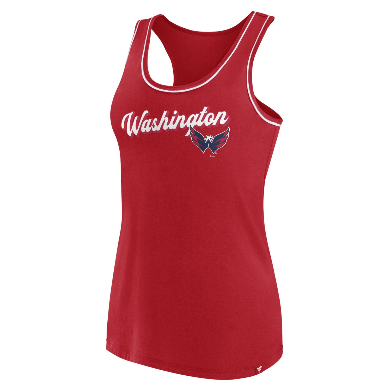 Fanatics Branded Washington Capitals Wordmark Logo Racerback Scoop Neck Tank Top                                                 - view number 2