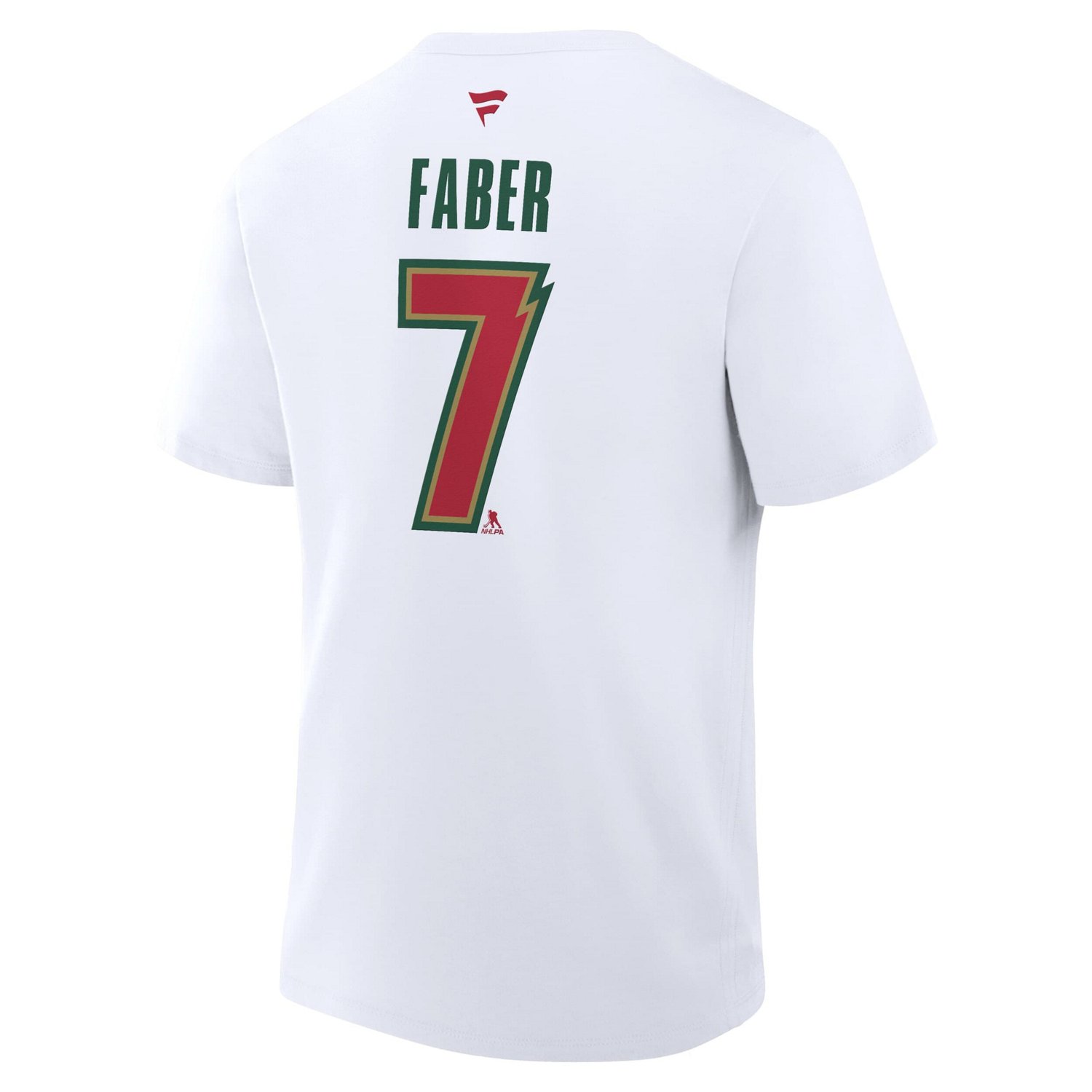 Fanatics Brock Faber Minnesota Wild 25th Anniversary Alternate Authentic Stack Name  Number T-Shirt - view number 3