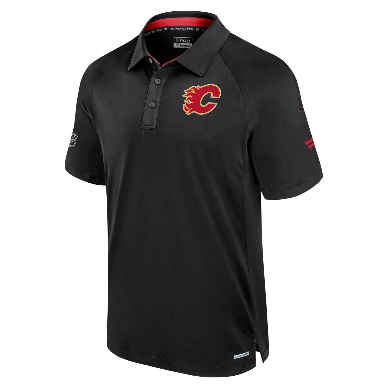 Fanatics Calgary Flames Authentic Pro Rink Raglan Polo - view number 2
