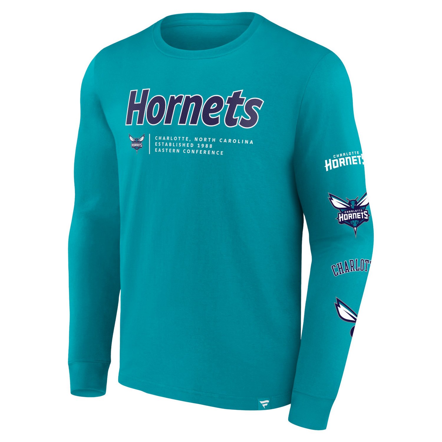 Fanatics Charlotte Hornets Baseline Long Sleeve T-Shirt - view number 2