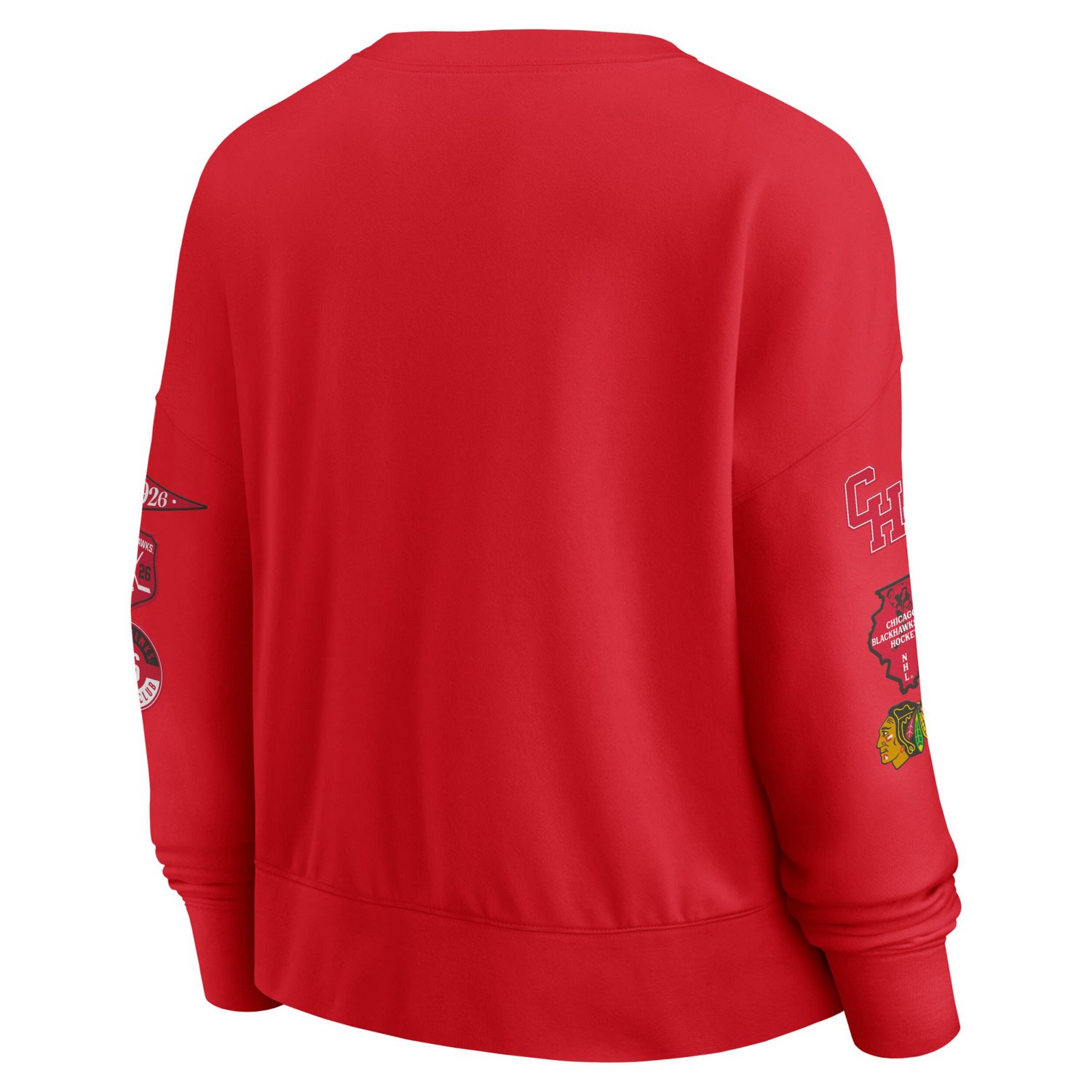 Fanatics Chicago Blackhawks Go Team Pullover Sweatshirt                                                                          - view number 3