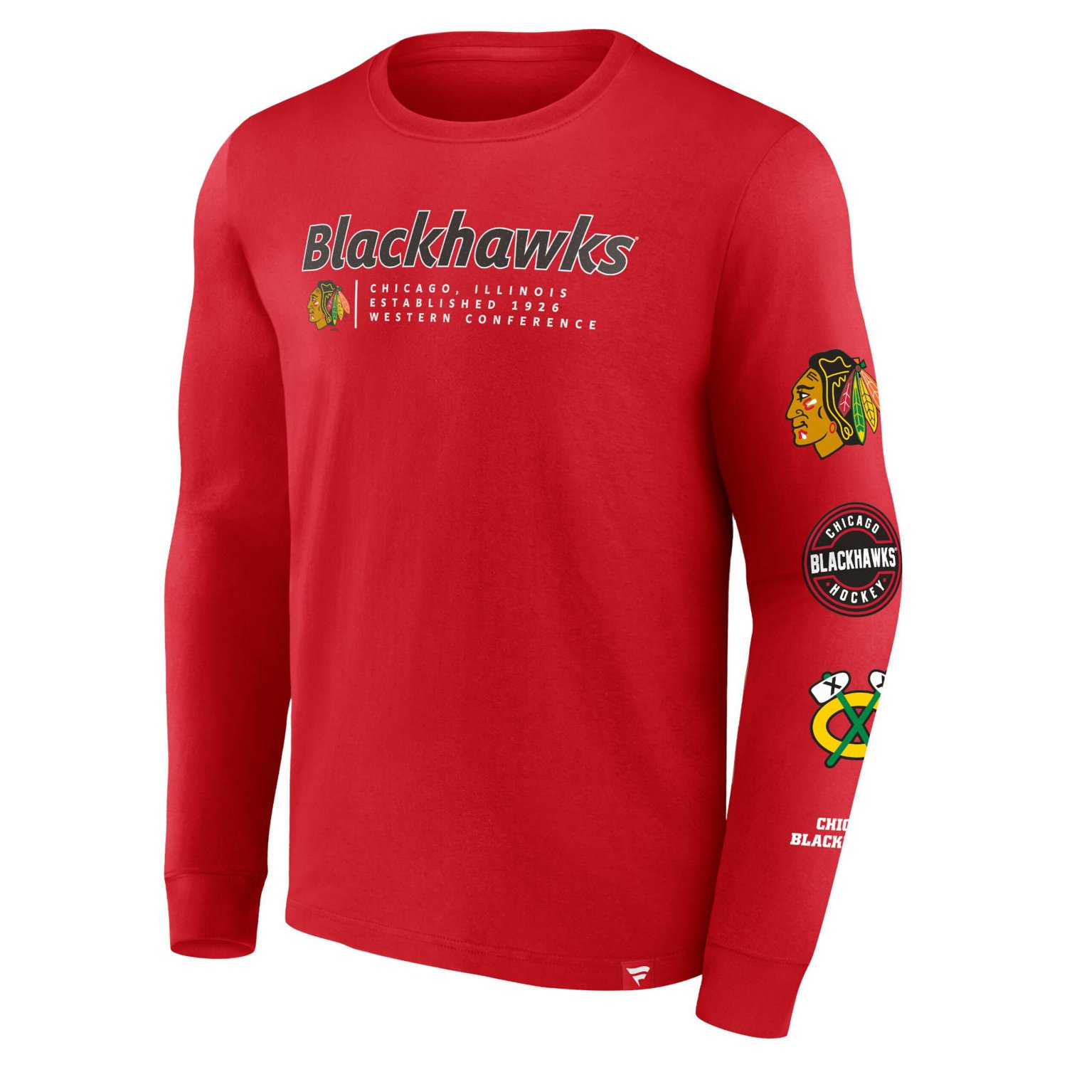 Fanatics Chicago Blackhawks Strike the Goal Long Sleeve T-Shirt                                                                  - view number 2