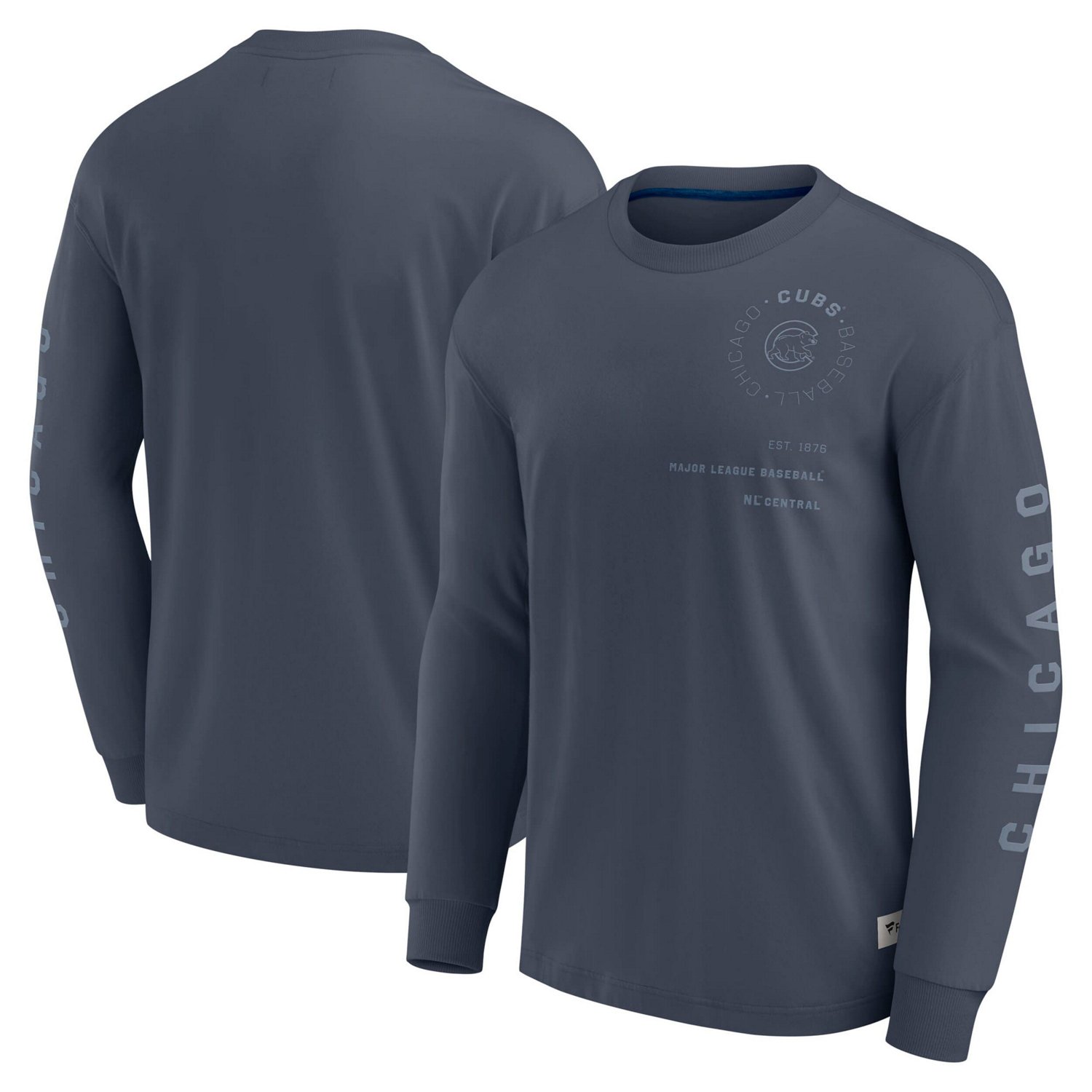 Fanatics Chicago Cubs Elements Future Ground Tonal Info Long Sleeve T-Shirt
