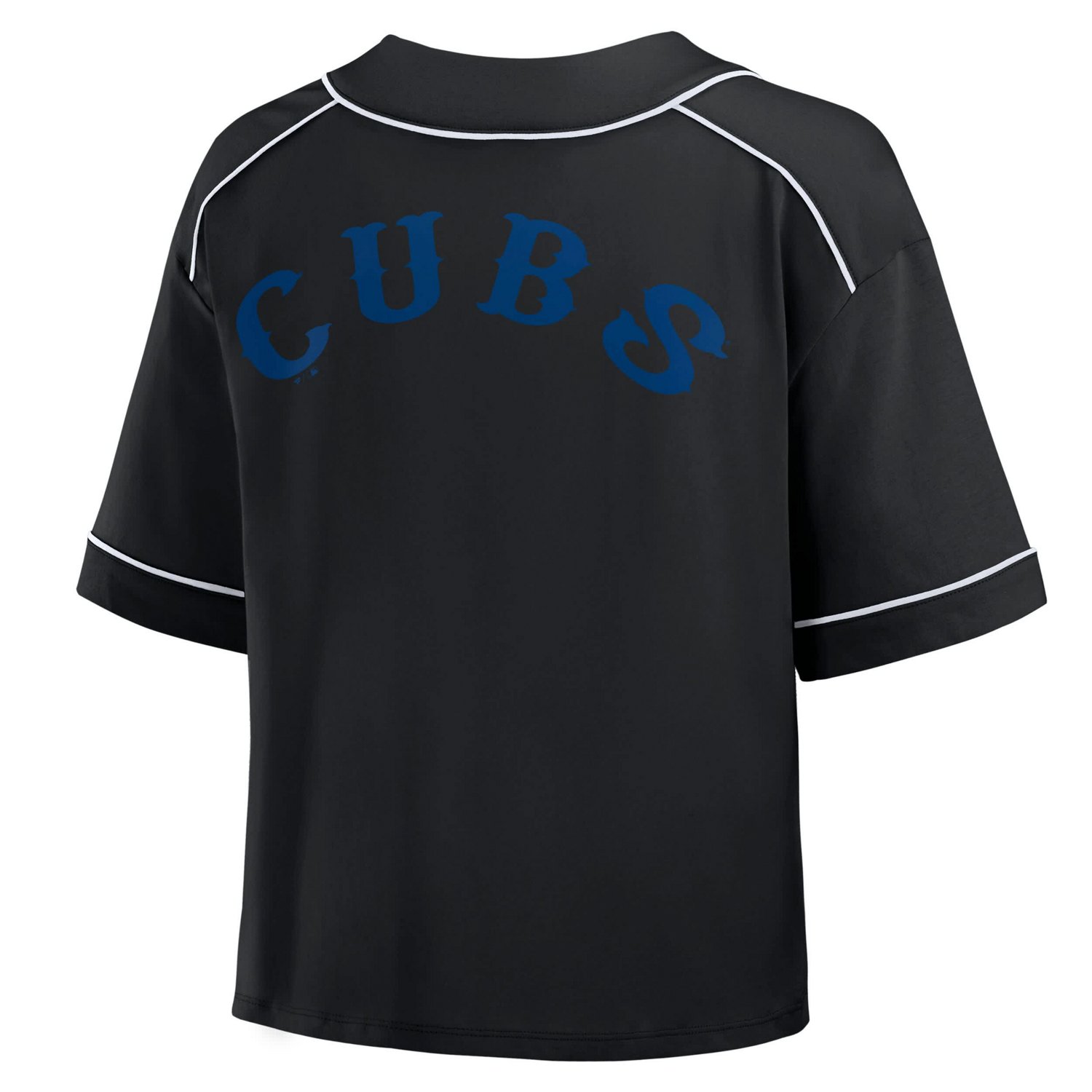 Fanatics Chicago Cubs Oversized Champ Game Cropped V-Neck T-Shirt - view number 3