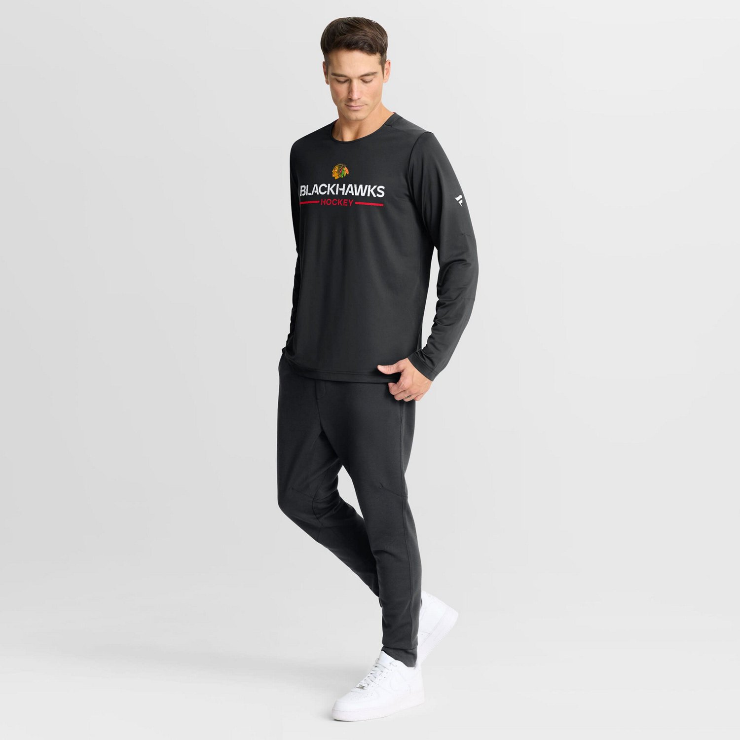 Fanatics Chicago hawks Authentic Pro Rink Tech Long Sleeve T-Shirt - view number 3