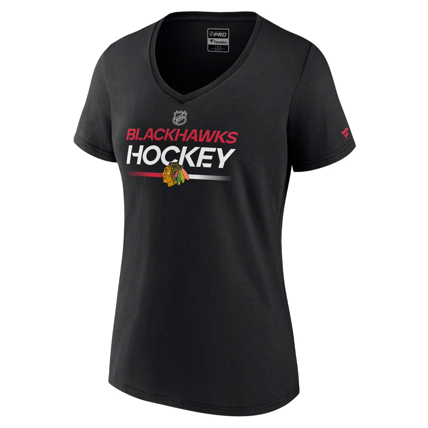 Fanatics Chicago hawks Authentic Pro V-Neck T-Shirt                                                                              - view number 2