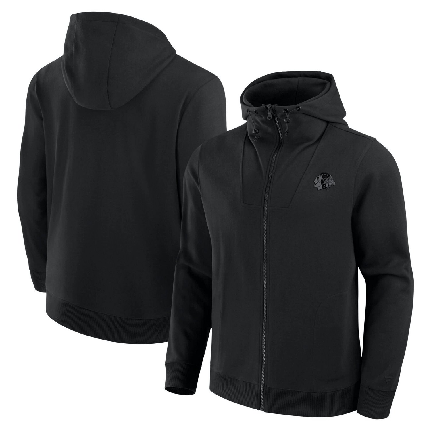 Fanatics Chicago hawks Elements Tonal Primary Tri-Blend Full-Zip Hoodie