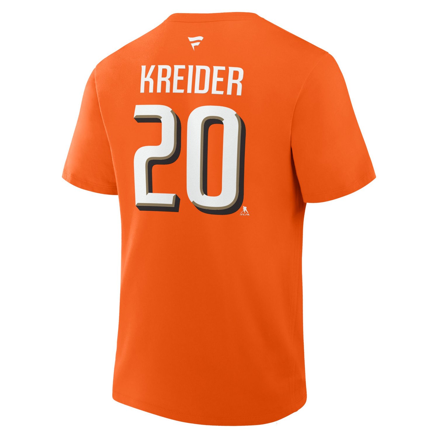 Fanatics Chris Kreider Anaheim Ducks Authentic Stack Name  Number T-Shirt - view number 3