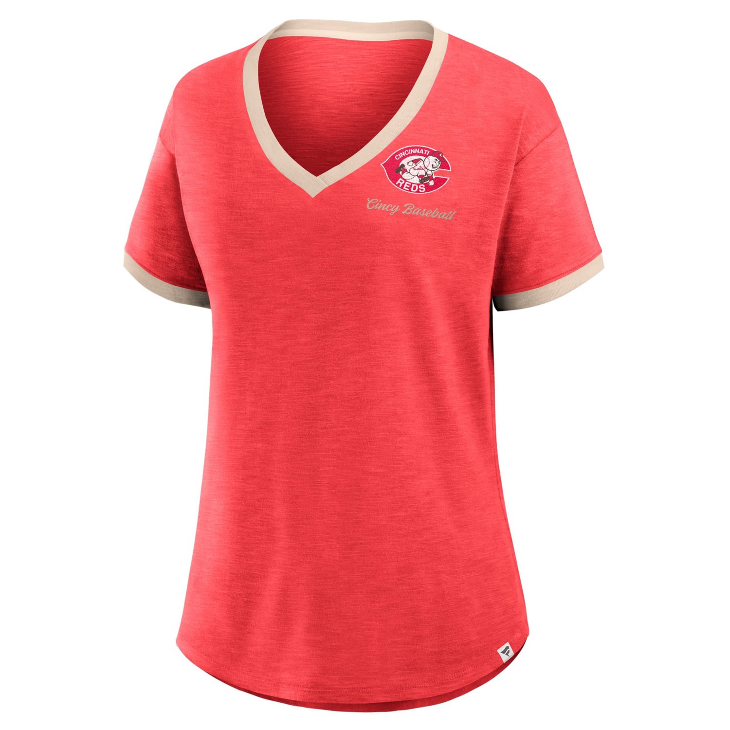 Fanatics Cincinnati s Binge Worthy Stadium Slub V-Neck T-Shirt                                                                   - view number 2