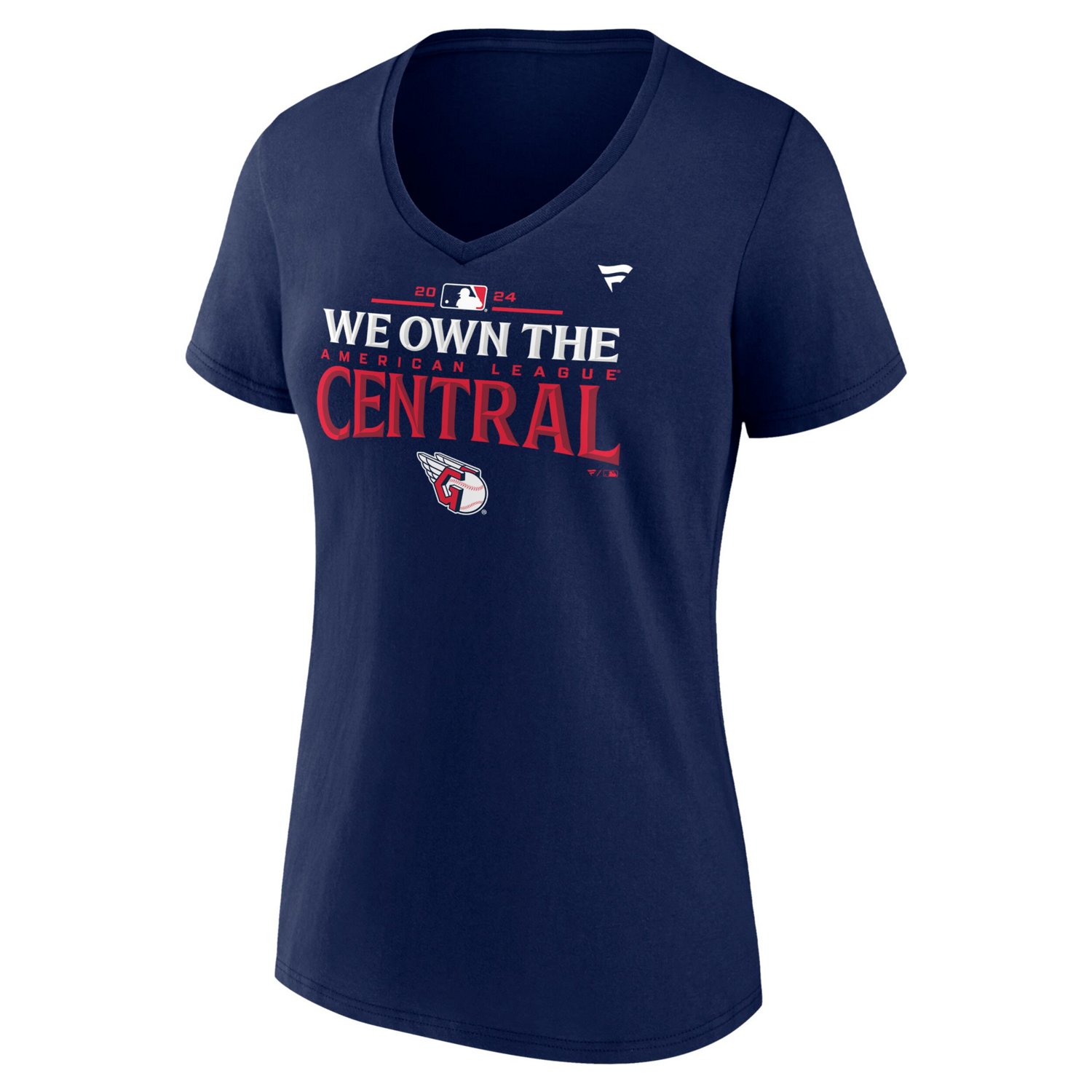 Fanatics Cleveland Guardians 2024 AL Central Division Champions Plus Size Locker Room T-Shirt - view number 2