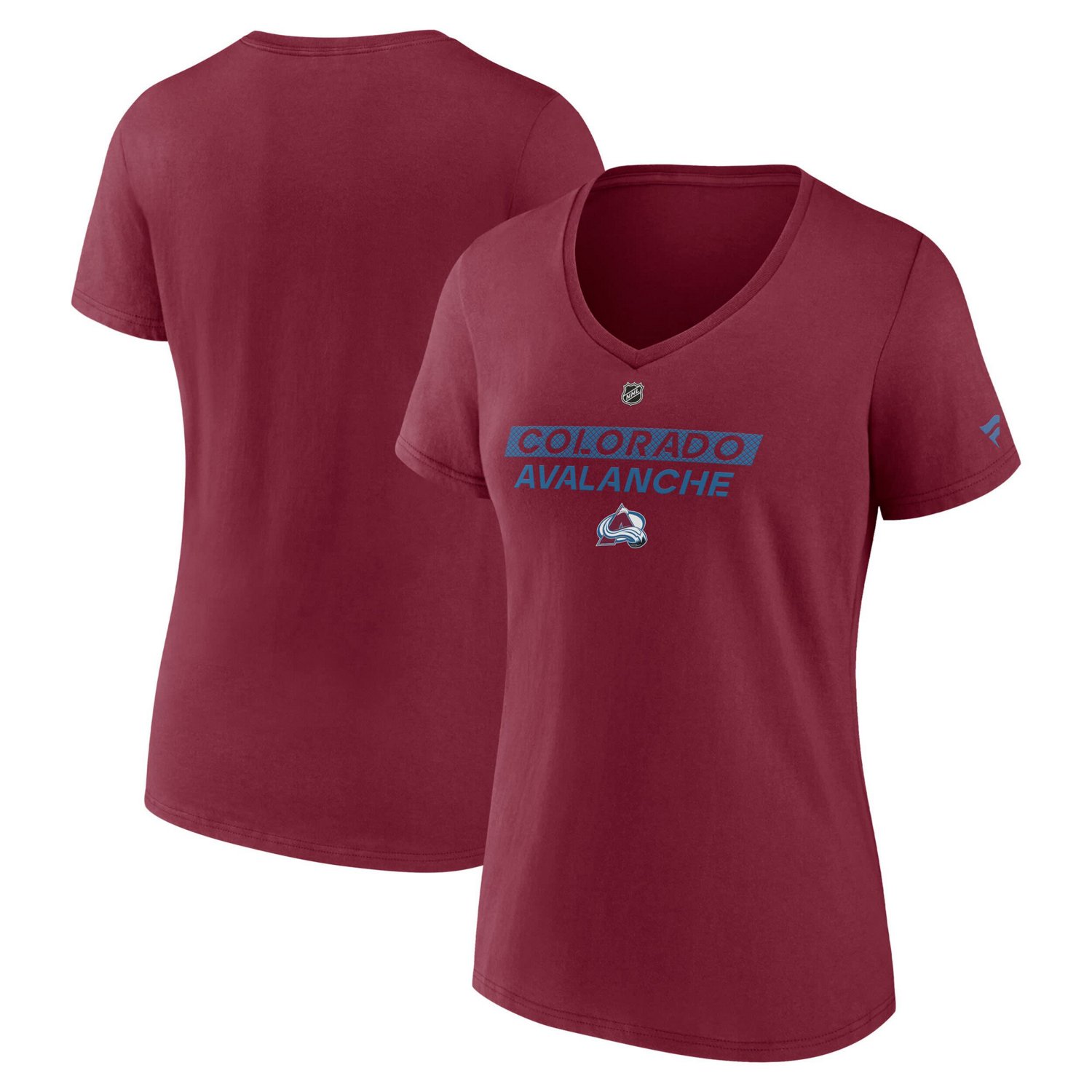 Fanatics Colorado Avalanche Authentic Pro Core Primary V-Neck T-Shirt